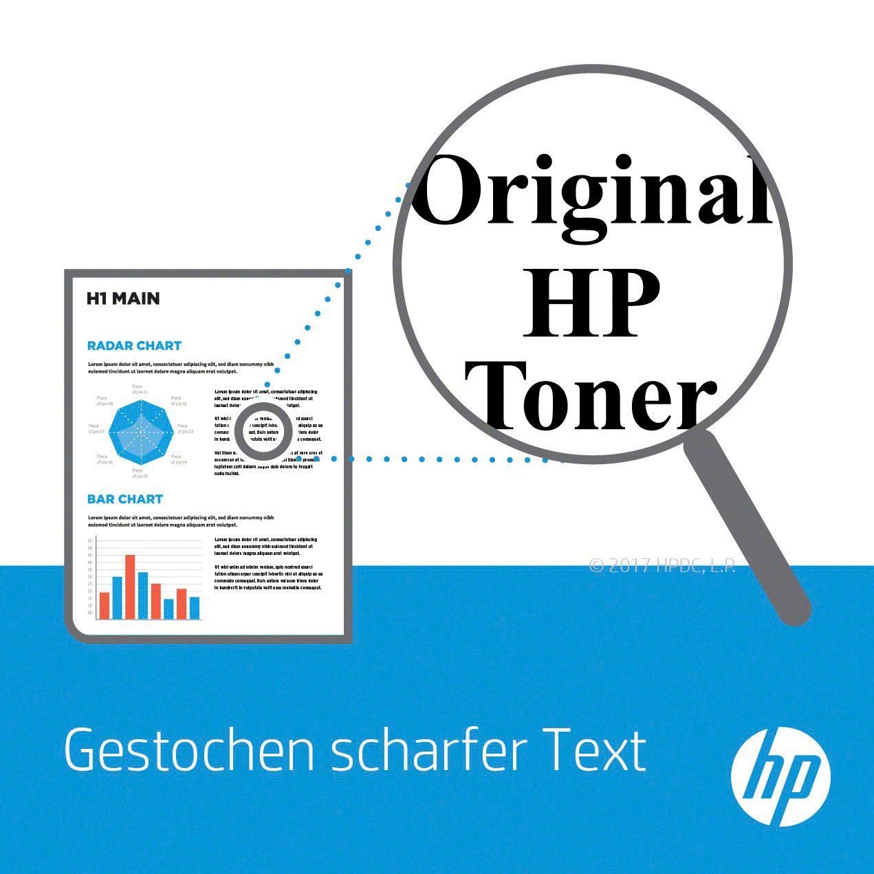 HP Cartouche d'encre »HP original Toner, 117A cyan W2071A« original Laser Jet Toner Kartusche 117 cyan