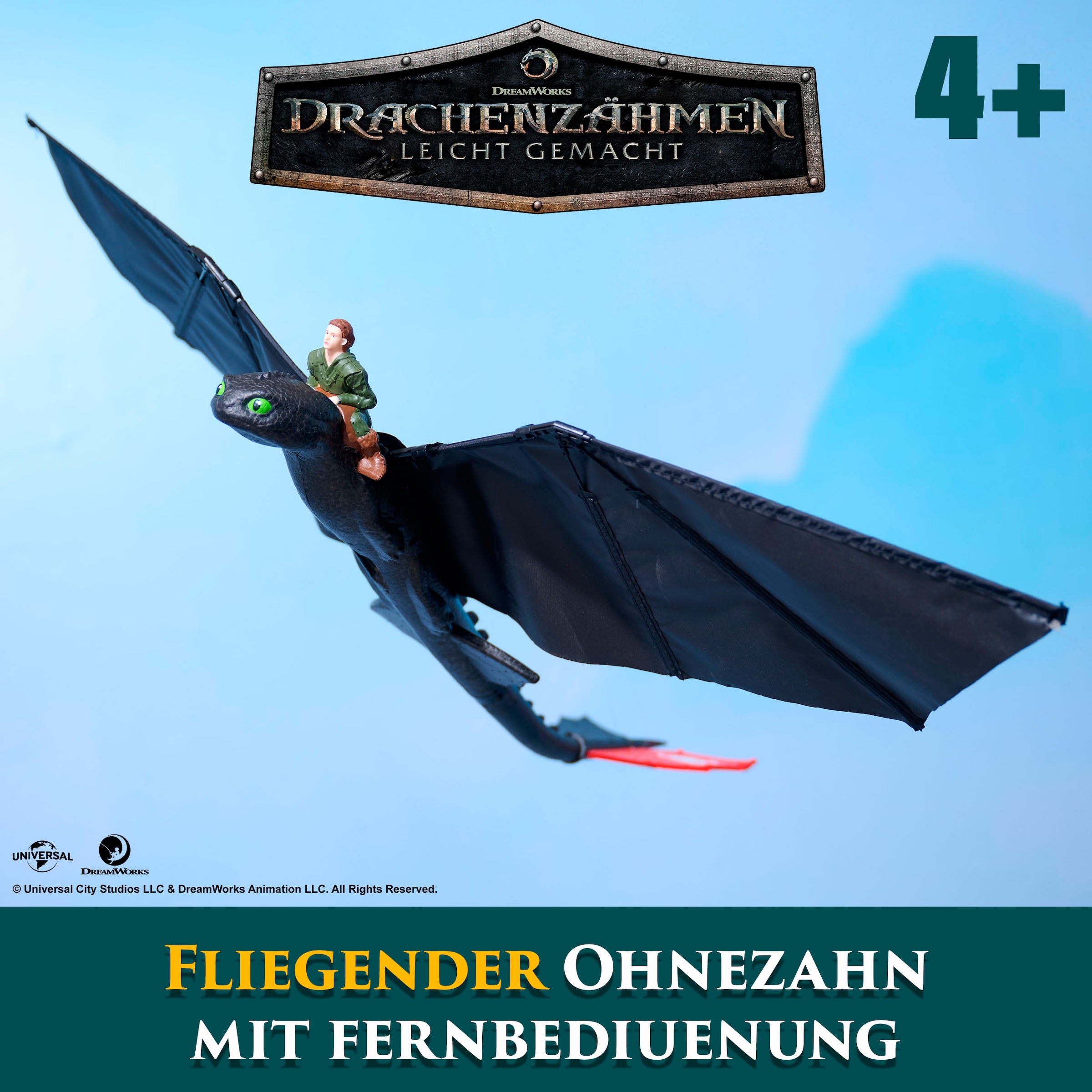Spin Master RC-Figur »Dragons Movie - Fliegender Drache Ohnezahn« mit Fernbedienung
