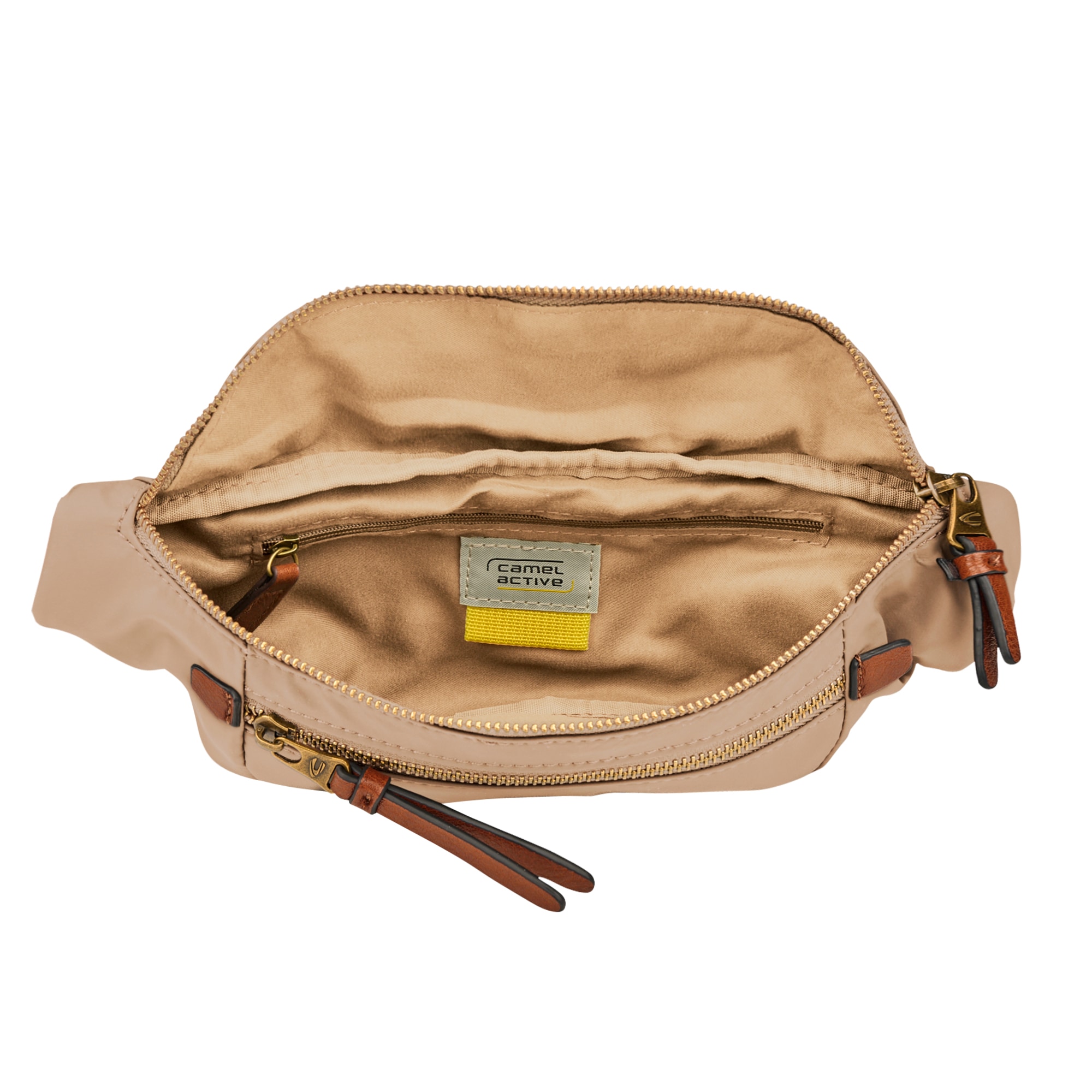camel active Bauchtasche »Bari« aus hochwertigem matten Nylon mit gestreiftem Gewebeband