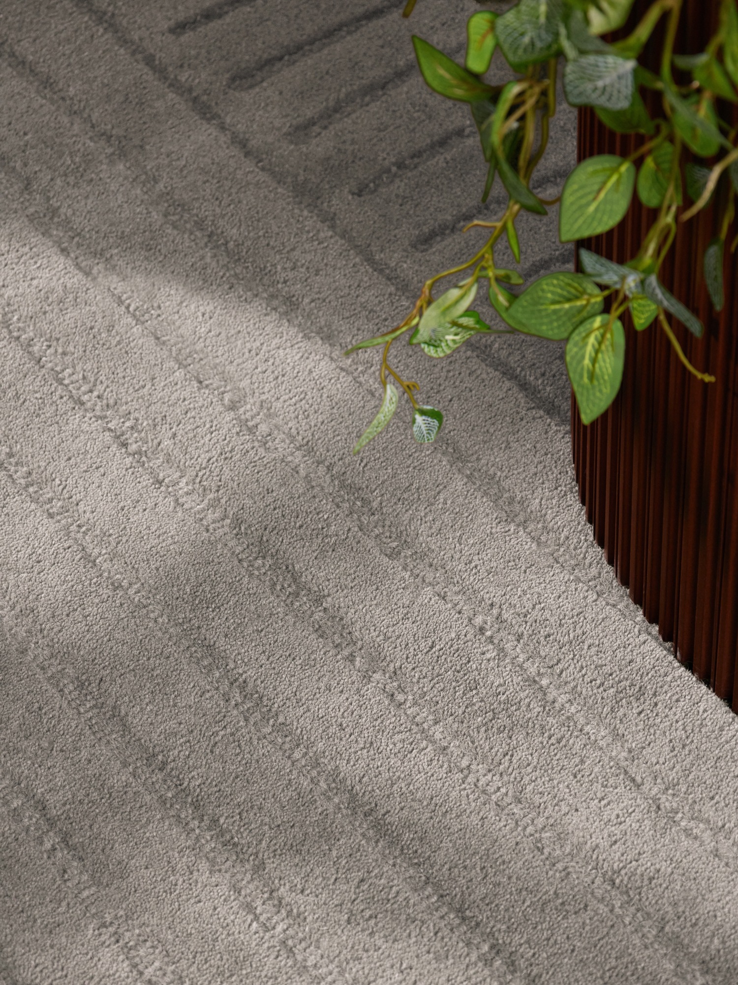 vikosa Tapis en laine »Arcura« Rond 15 mm Höhe Laine fait main, effet relief, design géométrique en lignes ondulées