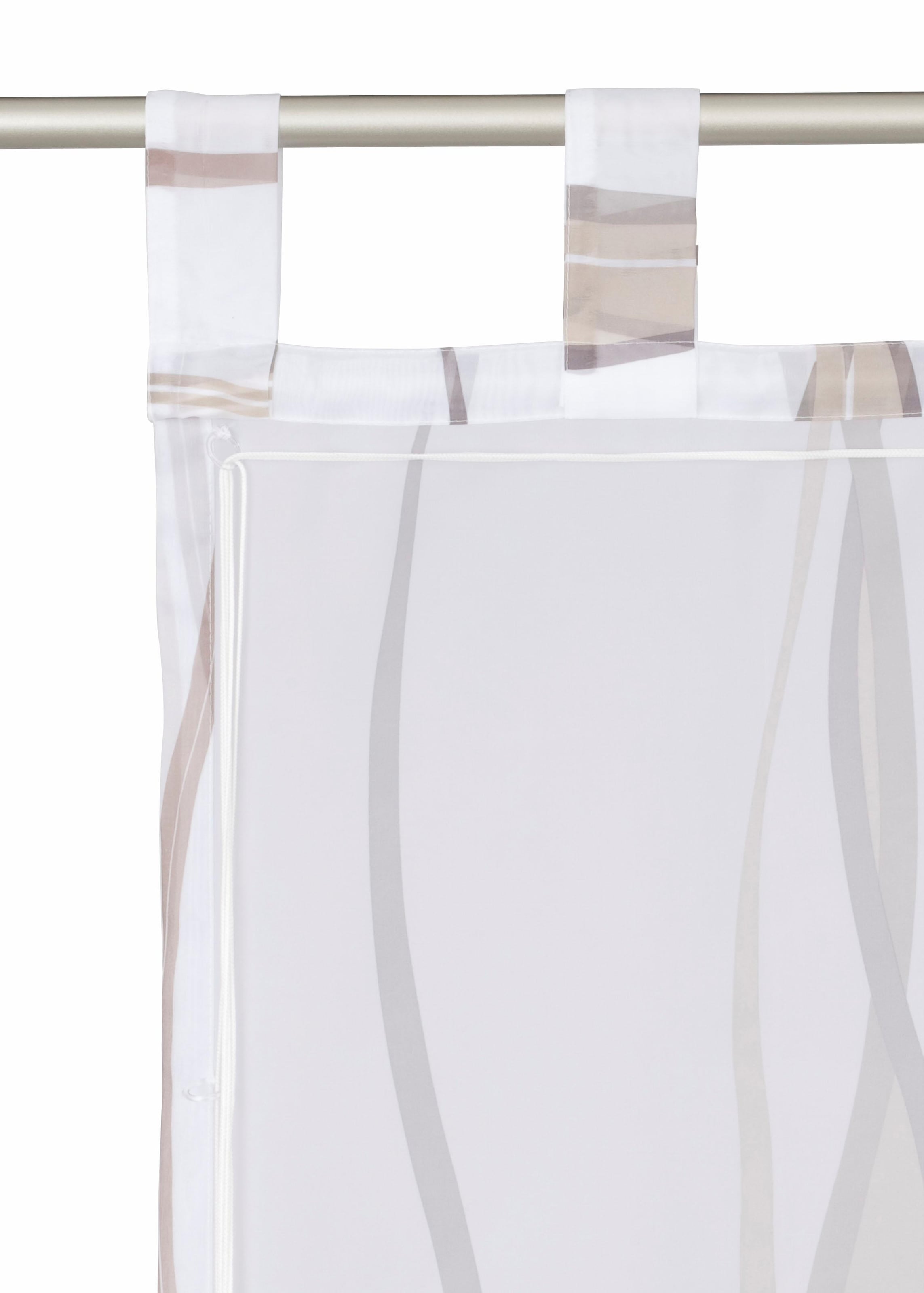 my home Raffrollo »Dimona« mit Schlaufen Transparent, Voile, Polyester