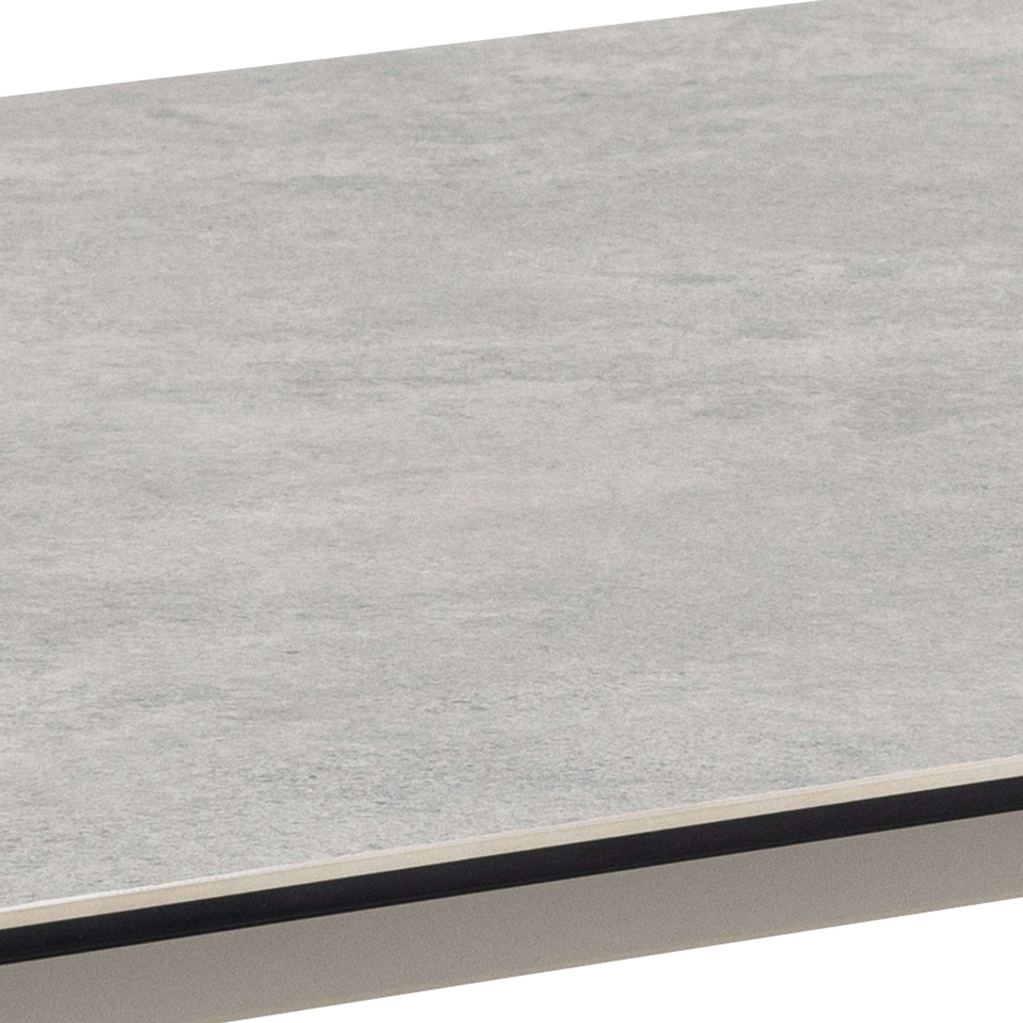 ACTONA GROUP Table de salle à manger »Palermo« table à manger, plateau gris Anista rugueux céramique, 160x90x75cm