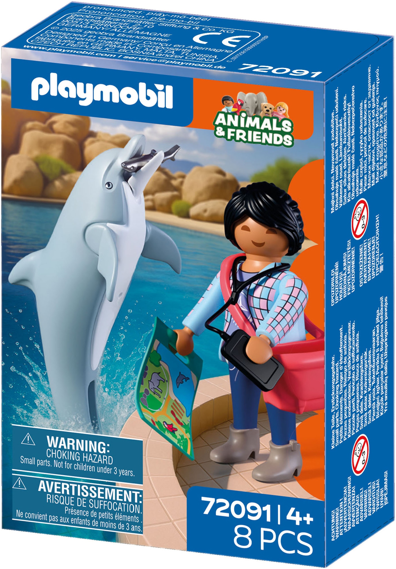 Playmobil® Jeu de construction »Zoo: Delfin und Besucherin (72091), Animals & Friends« Made in Europe