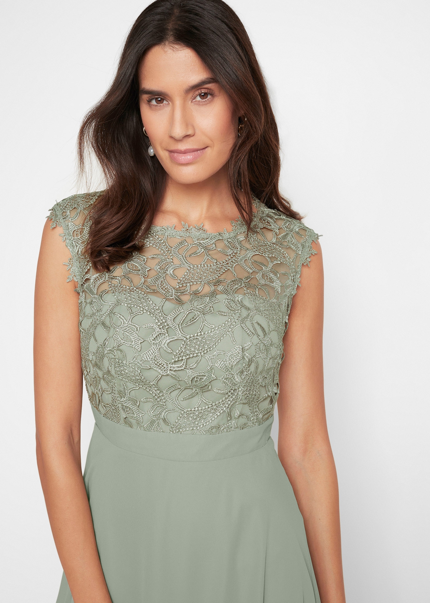 bonprix Mini-robe »Minikleid mit Spitze« Minikleid mit Spitze