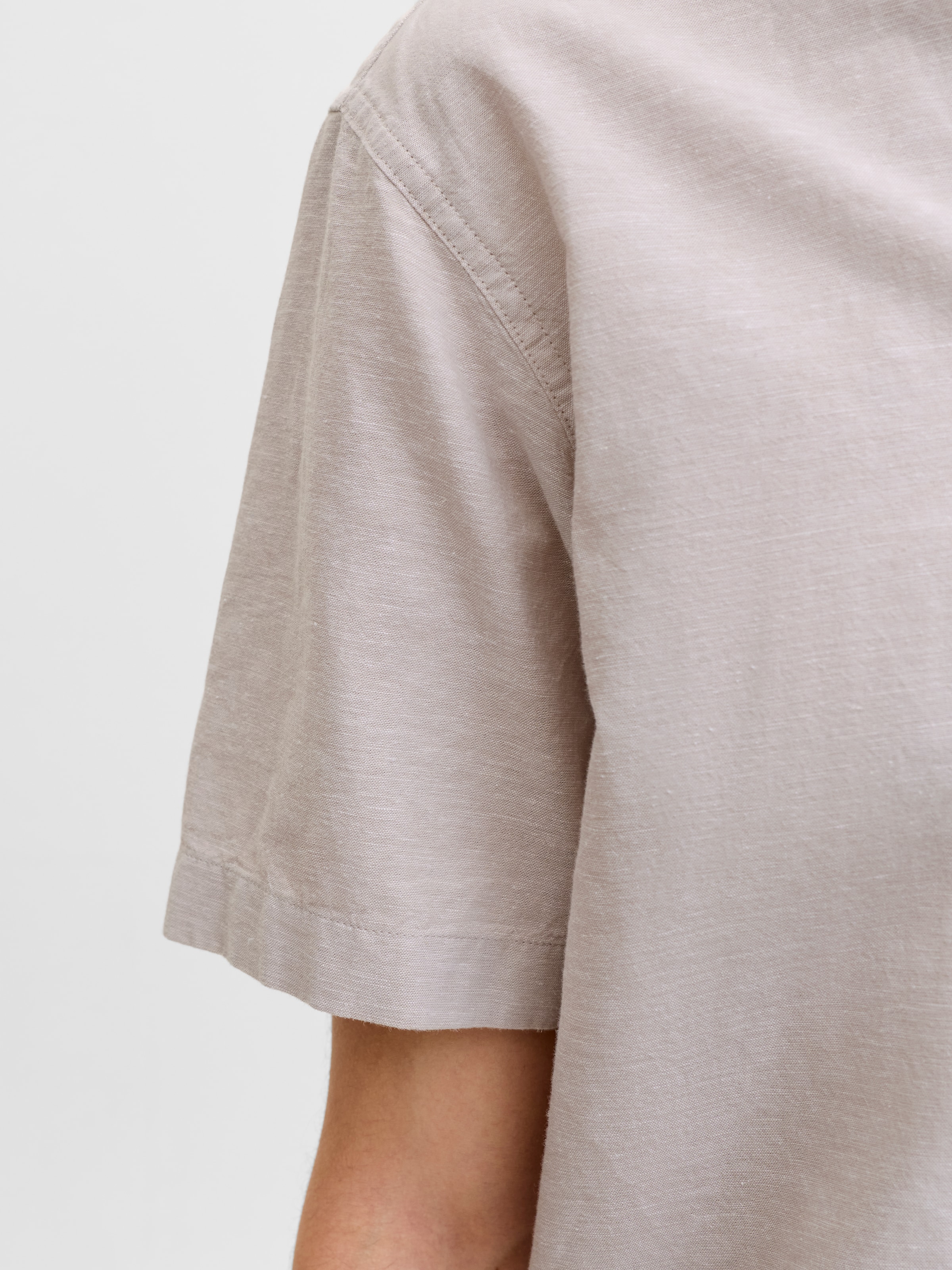 Jack & Jones PlusSize Kurzarmhemd »JJEBREEZE LINEN BLEND SHIRT S/S SN PLS« mit Leinen, regular fit