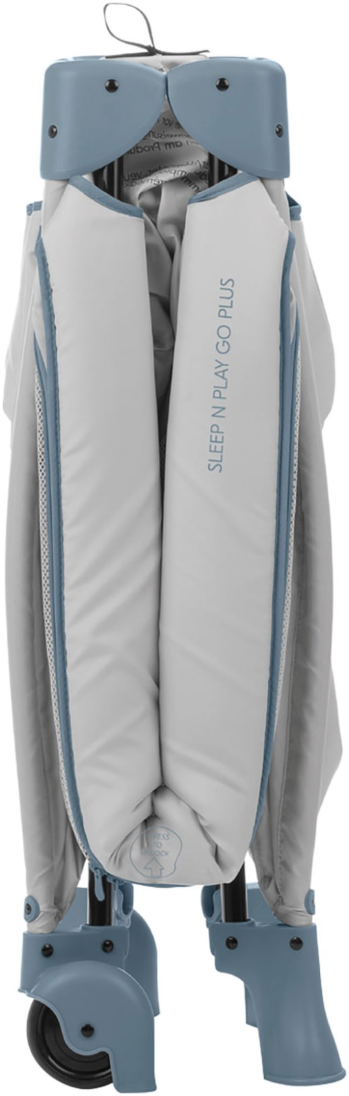 Hauck Baby-Reisebett »Sleep N Play Go Plus, Dusty  Blue« mit integrierten Rädern; Vorderausstieg