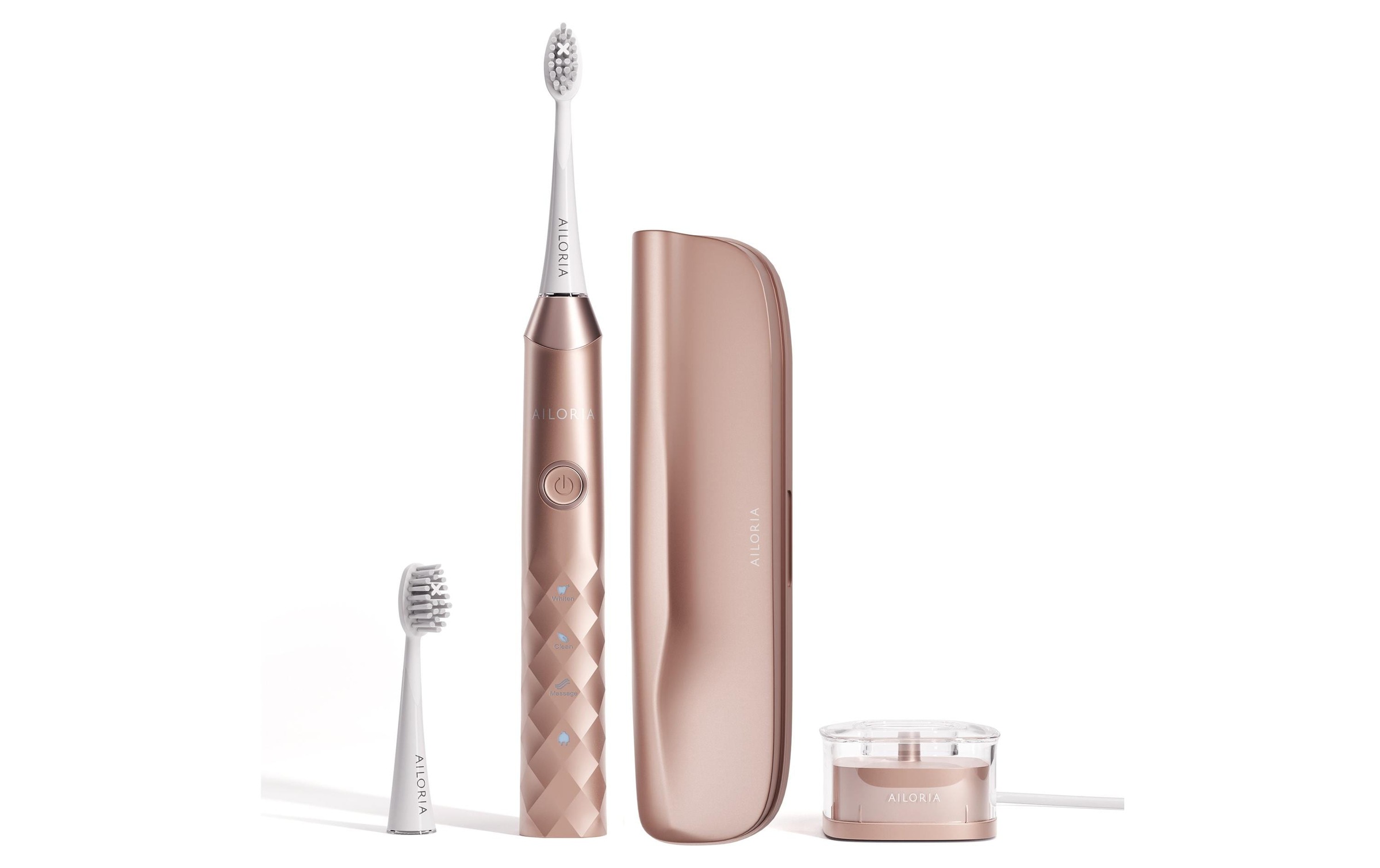AILORIA Brosse à dents électrique »Schallzahnbürste Shine Bright Set« Brosse à dents sonique édition été avec étui
