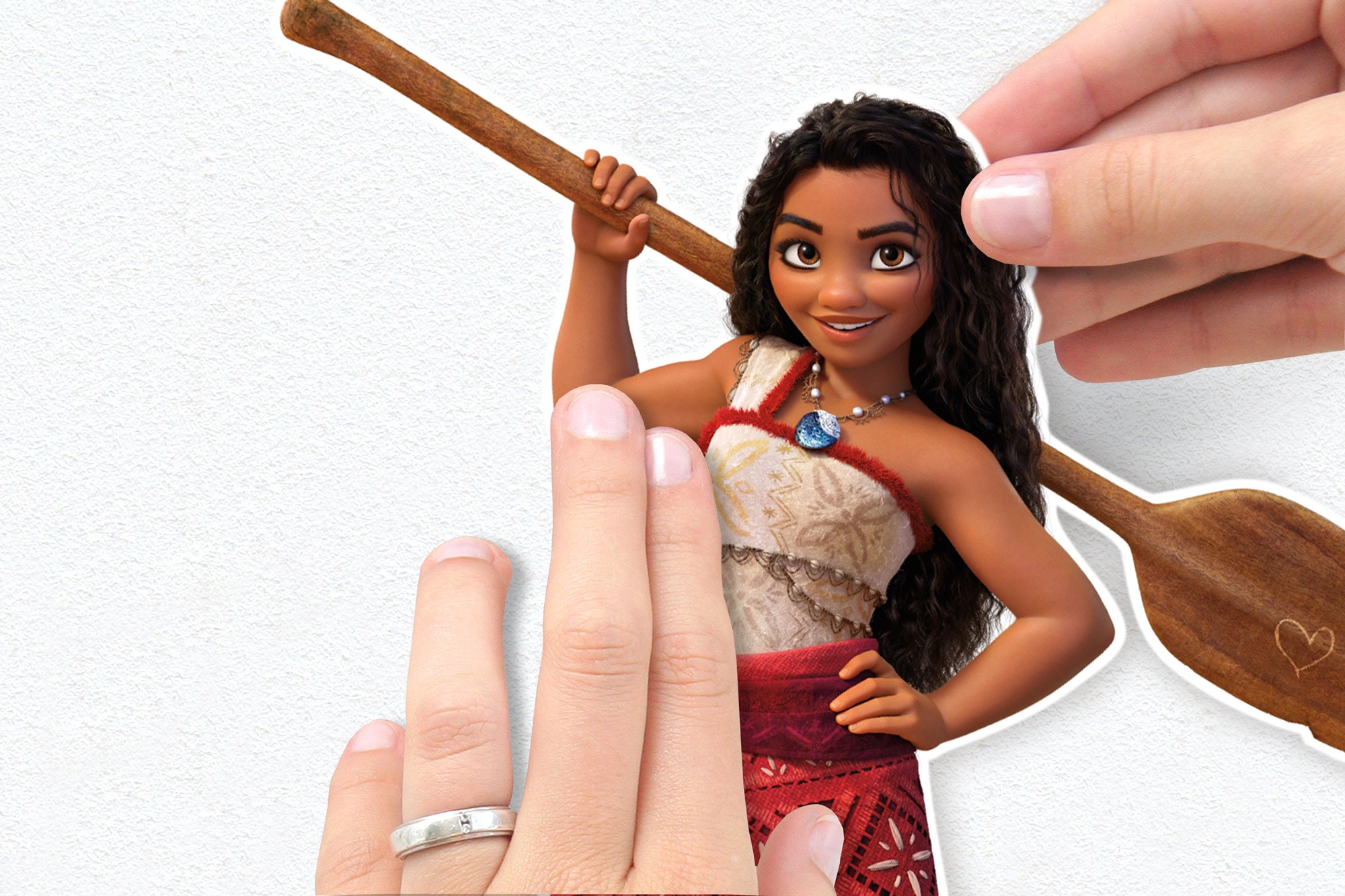 Komar Autocollant mural »Disney Moana 2 Family« 50 x 70 cm (Breite x Höhe) - Kinderzimmer, Wandsticker