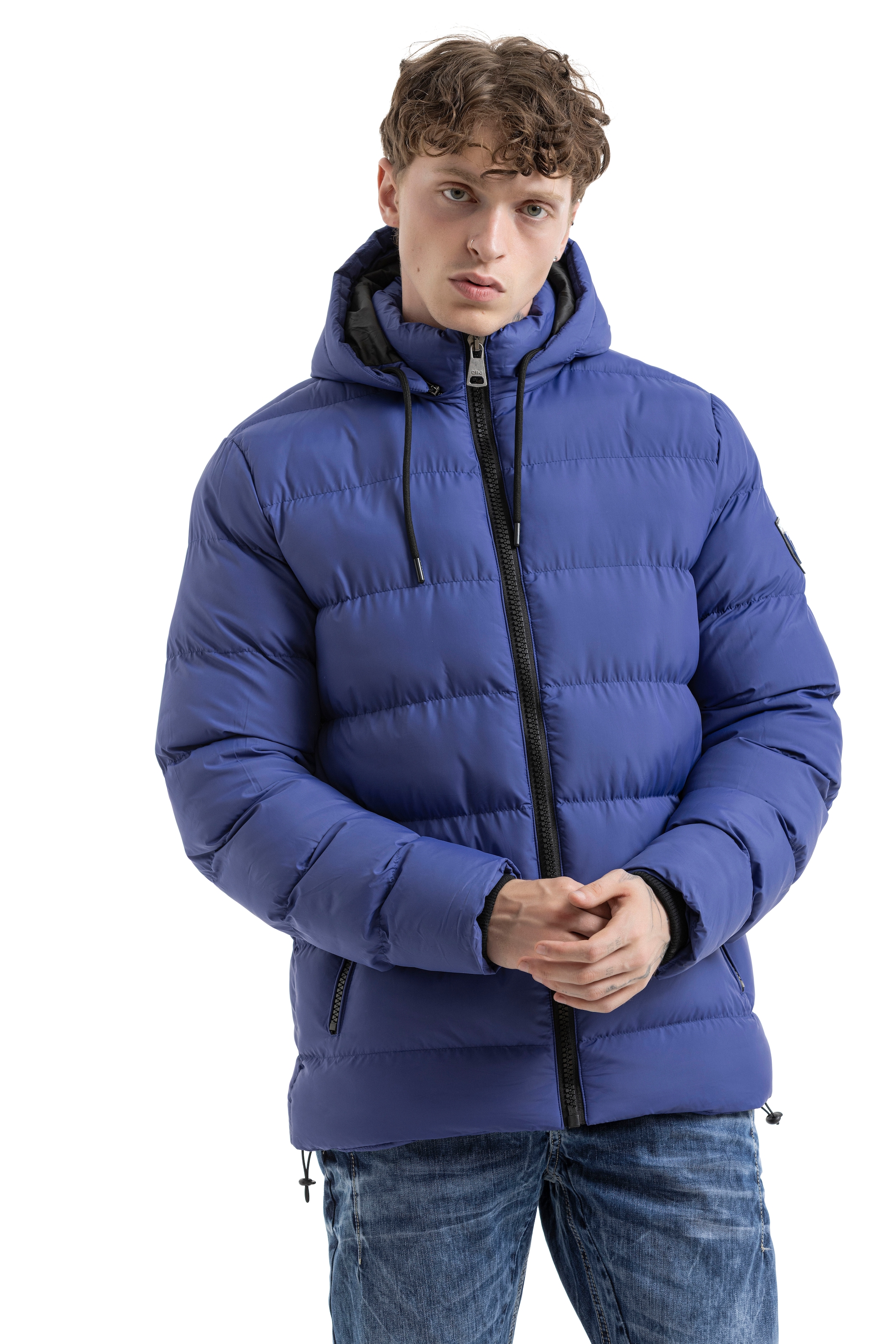 Cipo & Baxx Steppjacke mit Kapuze