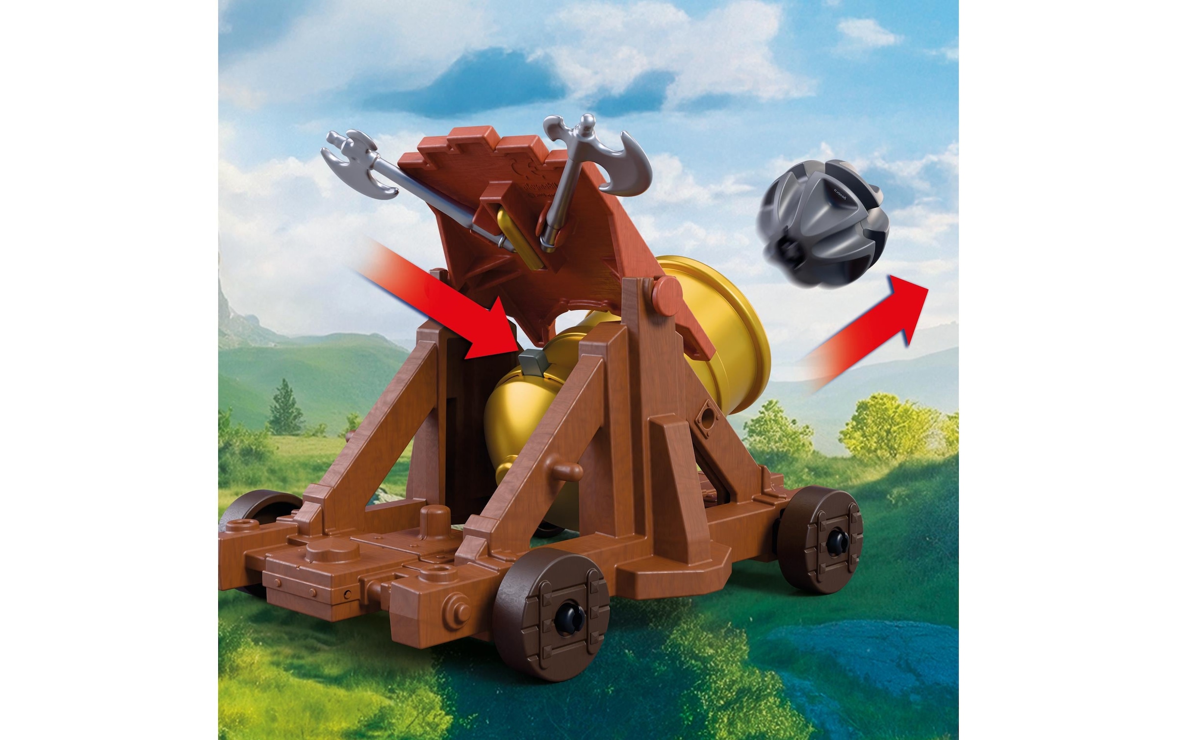 Playmobil® Jeu de construction »Schusswaffe Löwenritter (72115), Knights« fabriqué en Europe