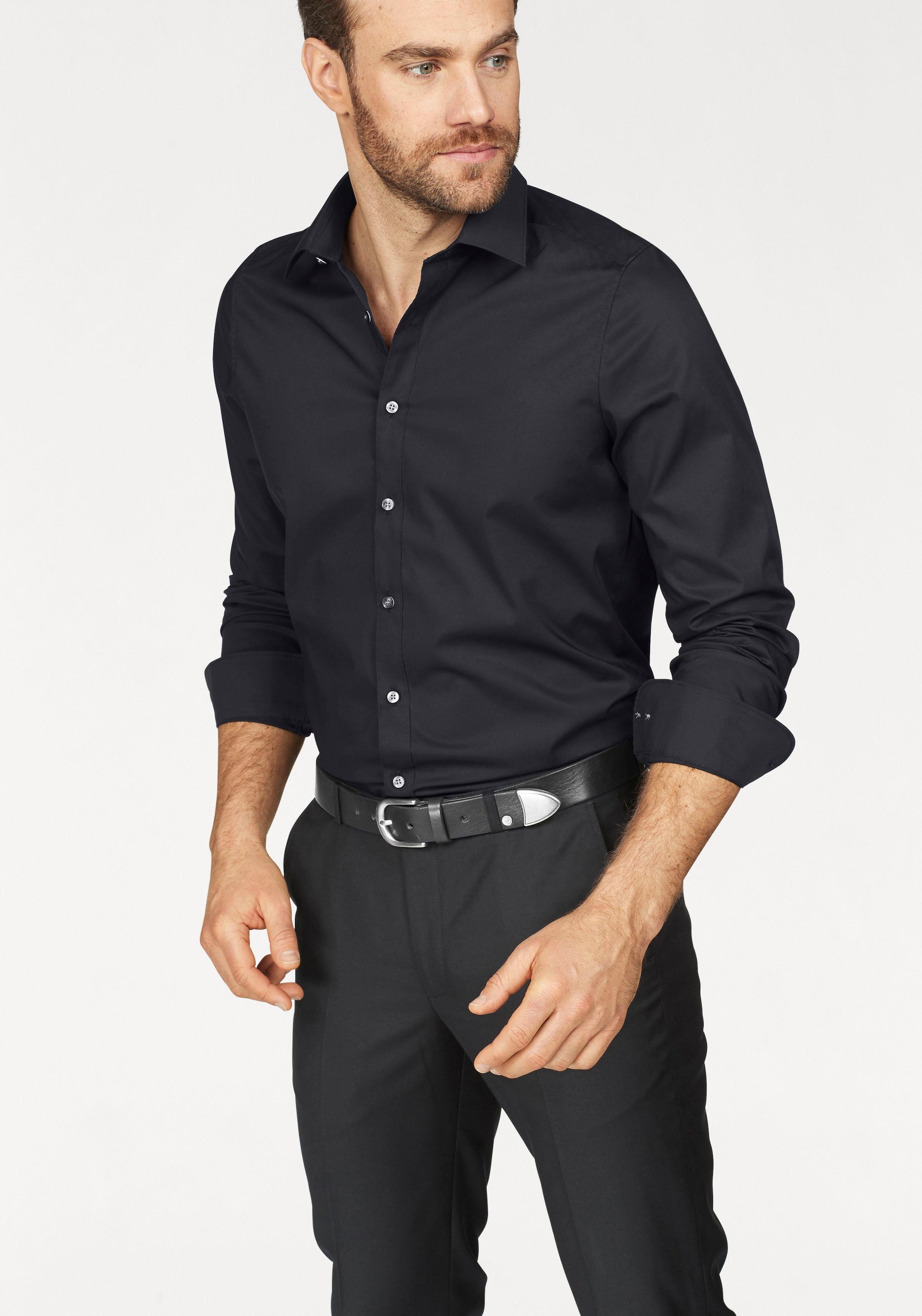 OLYMP Businesshemd »Level Five body fit« mit extra langem Ärmel