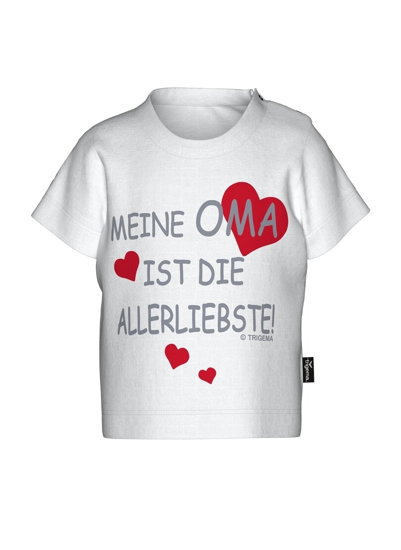 Trigema T-shirt »TRIGEMA T-Shirt Omas Liebling« 1 cuis