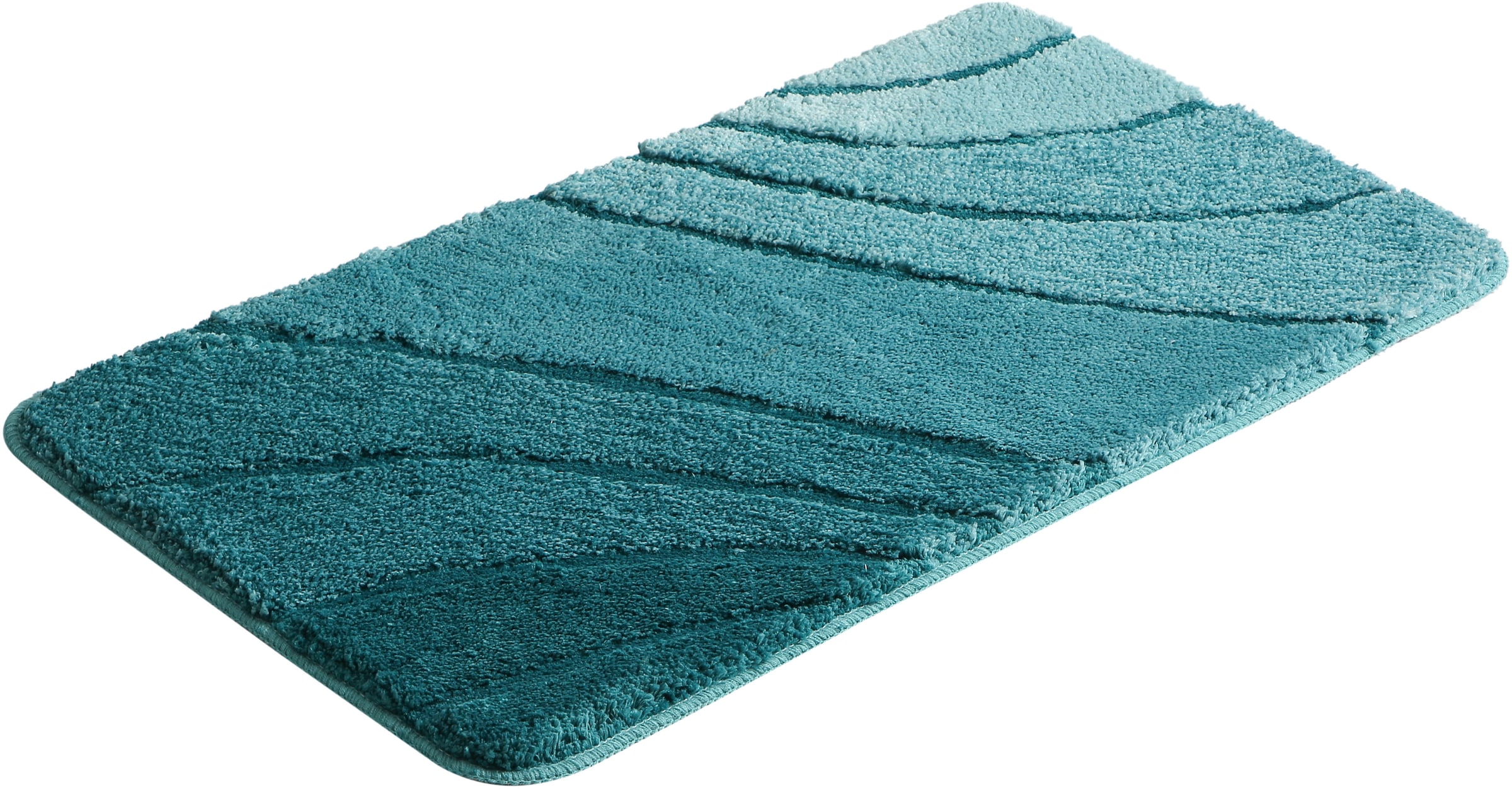 GOODproduct Badematte »Josie, Badvorleger, Badezimmer Teppich« Höhe 20 mm rutschhemmend beschichtet fussbodenheizungsgeeignet | schnell trocknend | strapazierfähig Badteppich, Badematten, rechteckig, rund & als 3-tlg. Set erhältlich