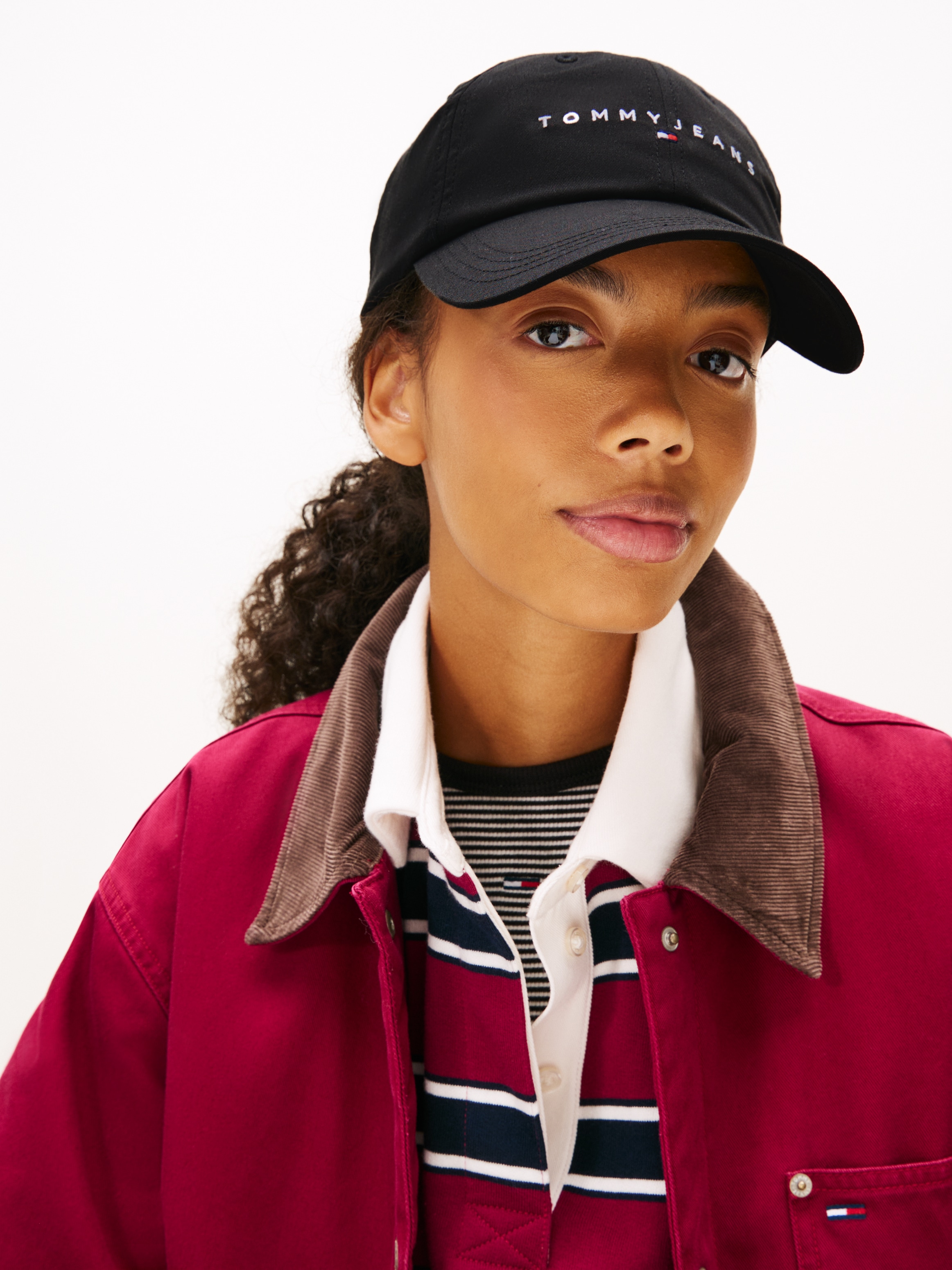 Tommy Jeans Casquette de baseball »TJW LINEAR LOGO 6 PANEL CAP« mit Logostickerei UNISEX