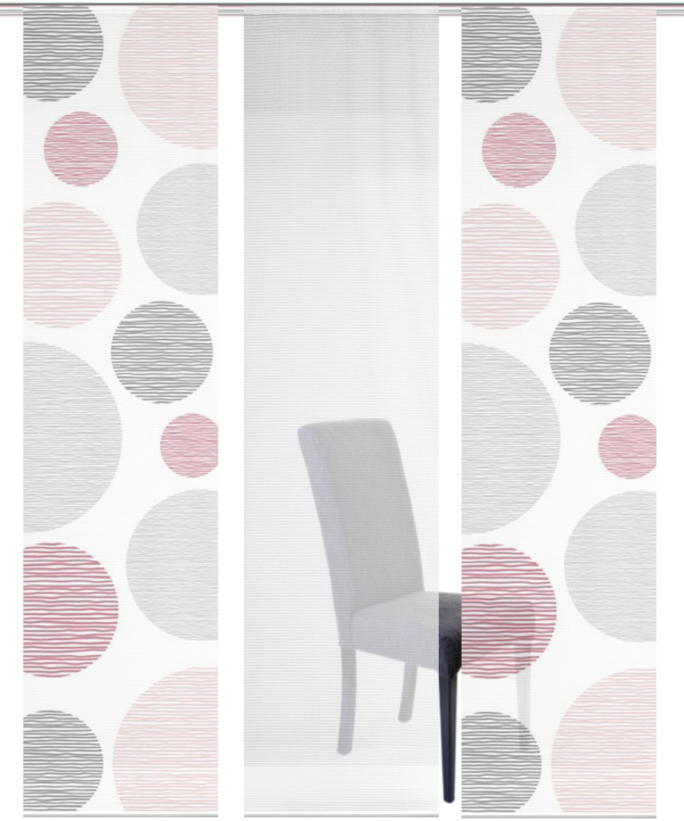 Vision S Schiebegardine »3ER SET BORDEN« Paneelwagen 3 Stk. tlg. HxB: 260x60, Schiebevorhang 3er Set Digitaldruck