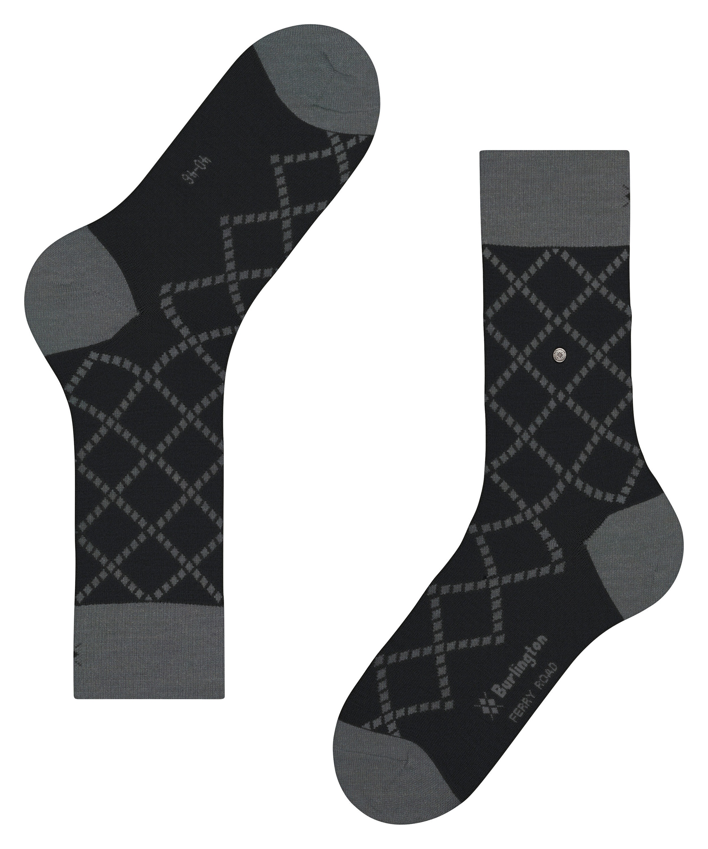 Burlington Chaussettes »Ferry Road« Taille unique 40-46, motif losanges, mélange laine chaud