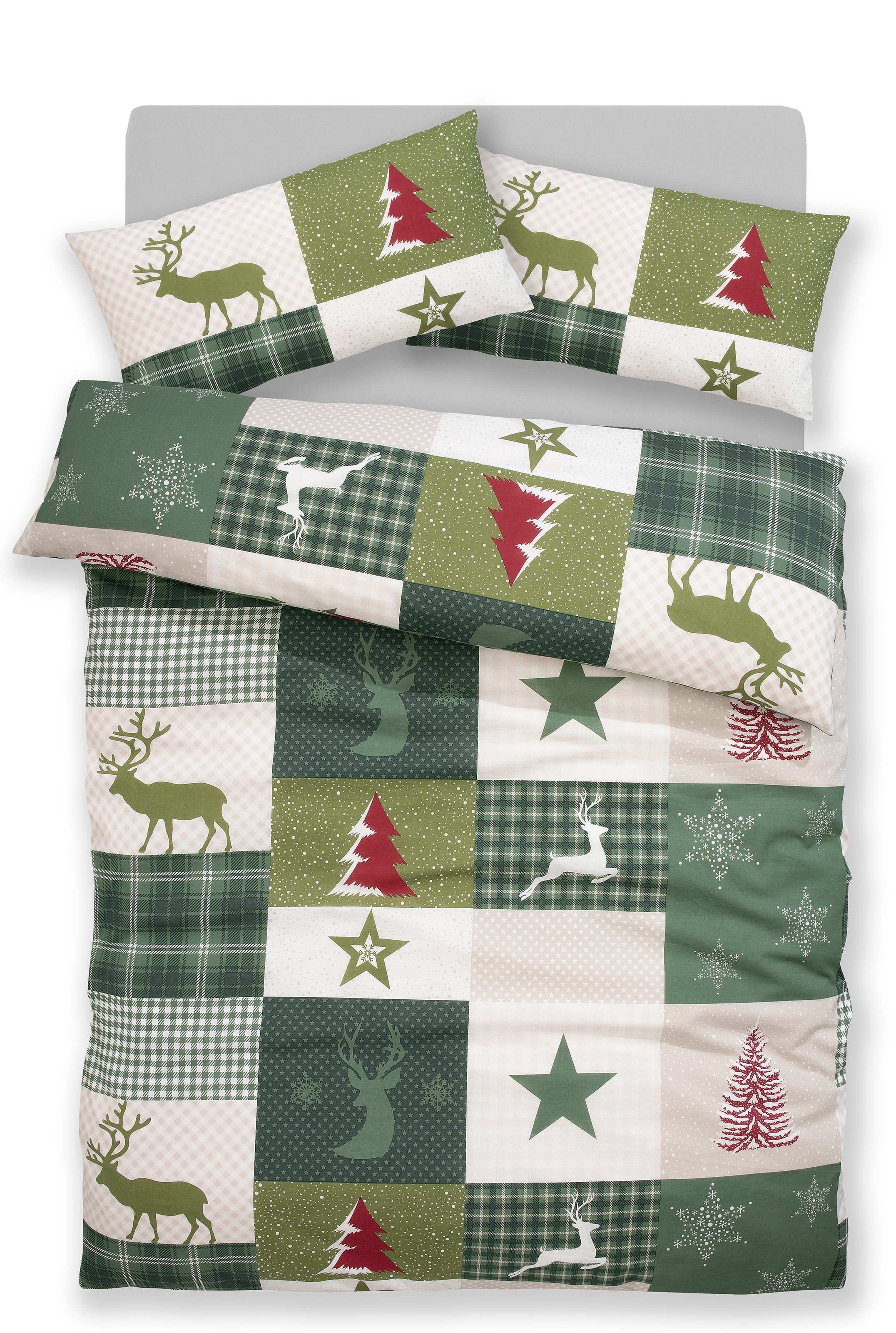 GOODproduct Linge de lit »Nicholas« 2 cuis Weihnachtsbettwäsche, Winter, in 3 Qualitäten verfügbar