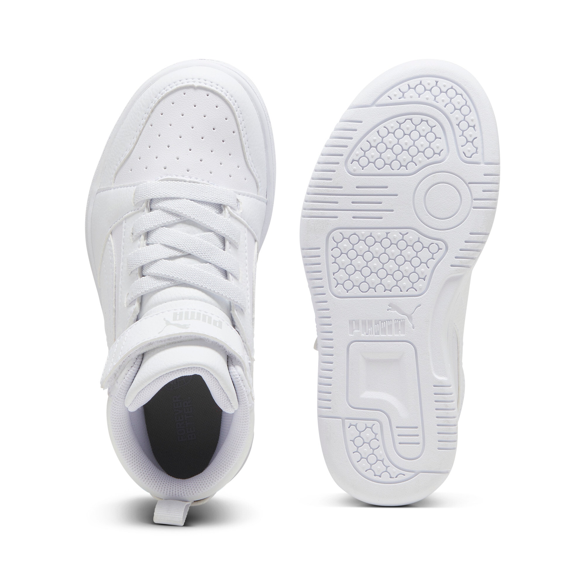 PUMA Sneaker »REBOUND V6 MID AC+ PS«  mit leicht profilierter Gummilaufsohle, mit Klettverschluss