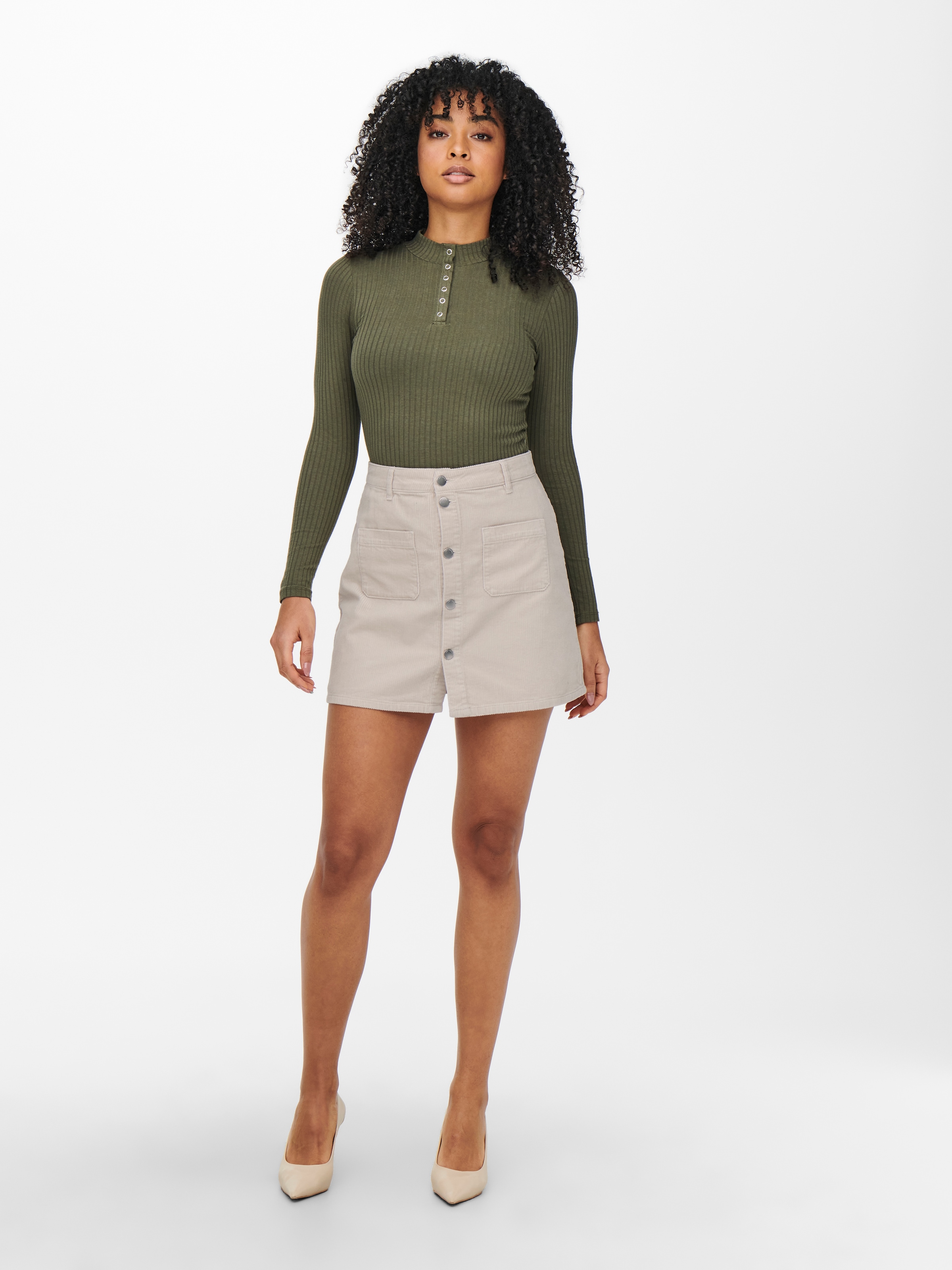 JDY Cordrock »JDYSHIRAZ CORDUROY SKIRT PNT DIA«