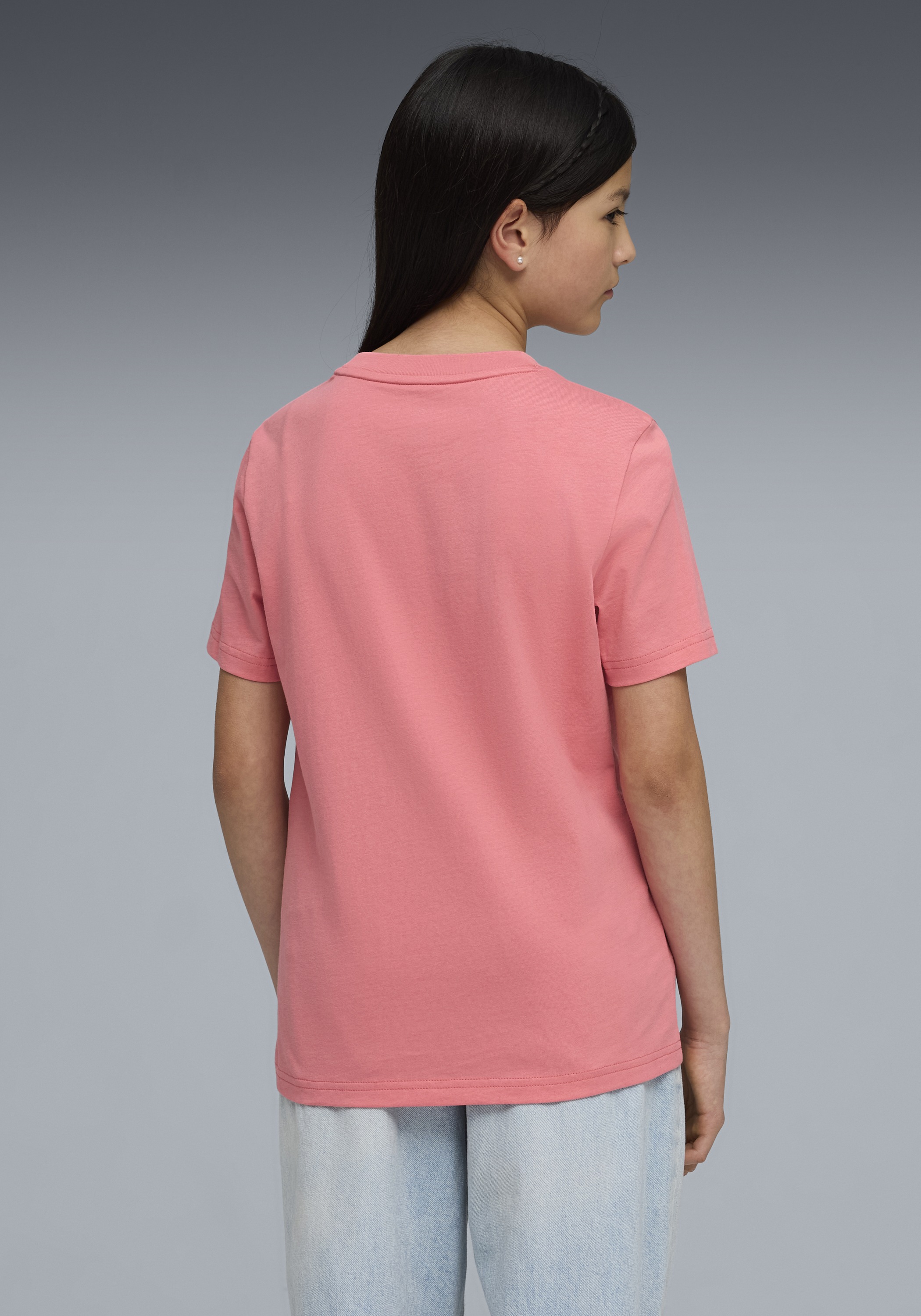 PUMA T-shirt »ESS NO 1 LOGO TEE G« Regular Fit, Kurzarm, mit Kapuze, mit Logodruck