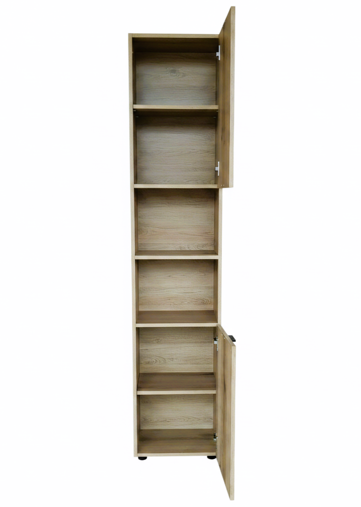 GOODproduct Hochschrank »Baltrum« 4 Stk. tlg. Breite 40 cm dekorative Lamellenoptik