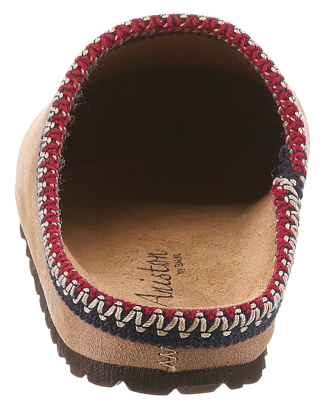 Aniston SHOES Clog  Schlupfschuh, Hausschuh mit farbenfroher Ziernaht - NEUE KOLLEKTION