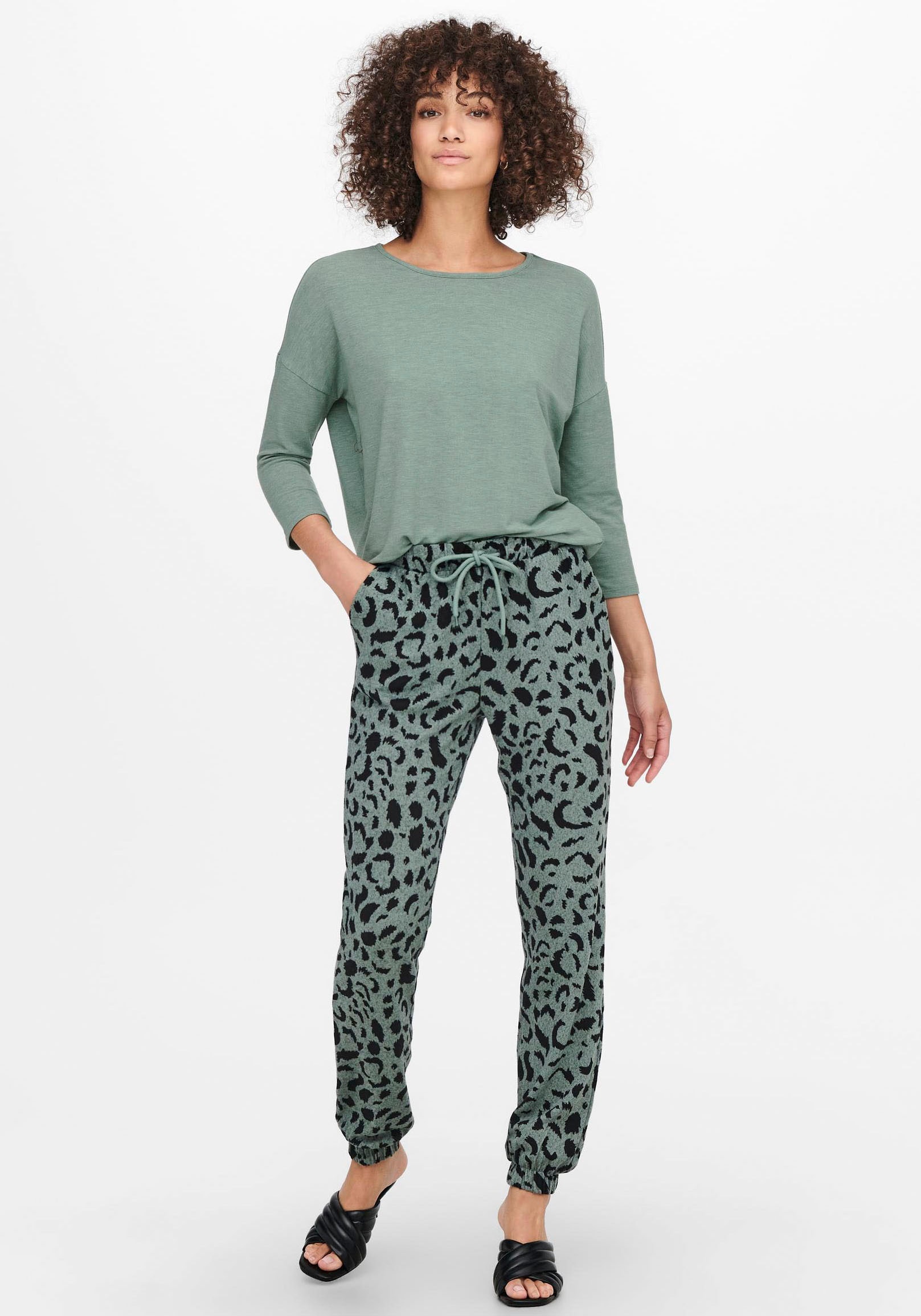 ONLY 3/4-Arm-Shirt »ONLGLAMOUR 3/4 TOP JRS NOOS« in lässiger Oversize-Form