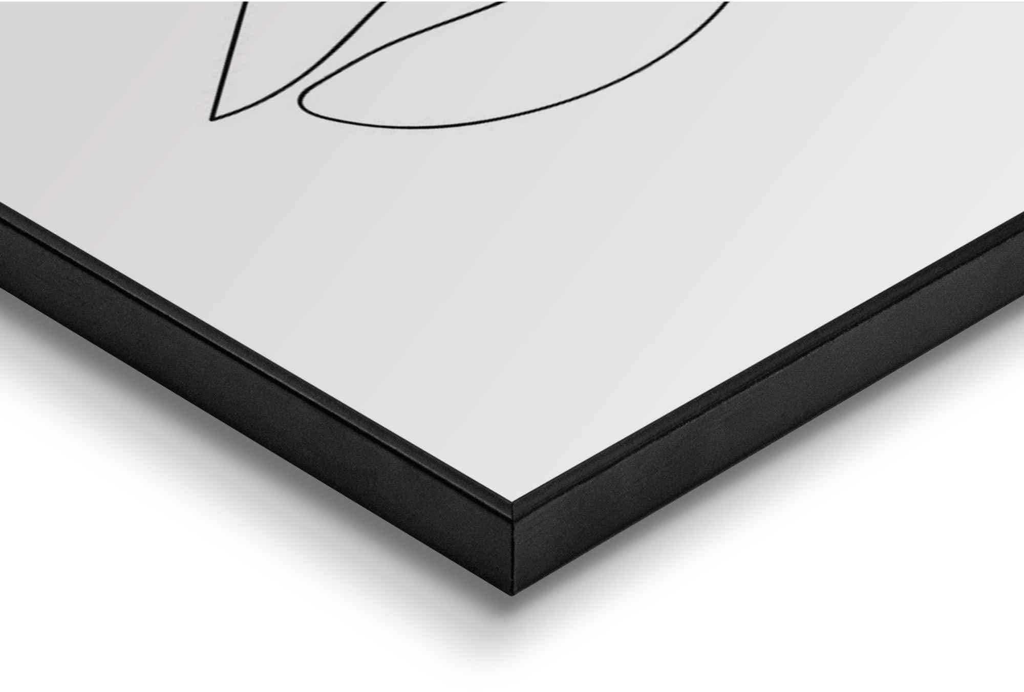 Reinders! Wandbild »Frau Zitat - Linienzeichnung - Modern - Text - Trendy« 3 Stk. tlg.