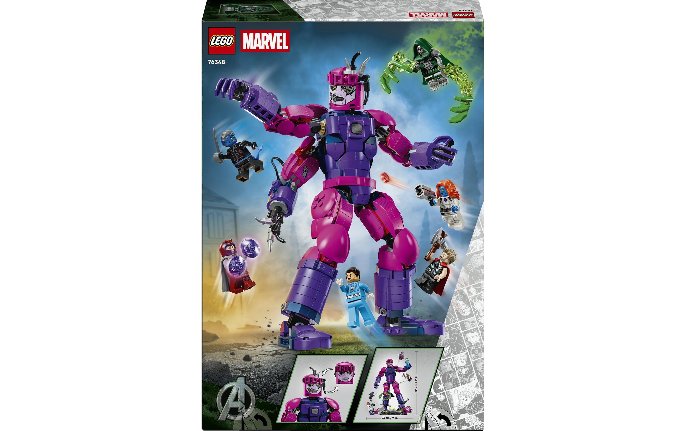 LEGO® Konstruktionsspielsteine »Legendärer Showdown: Avengers: Doomsday Heroes 76348«