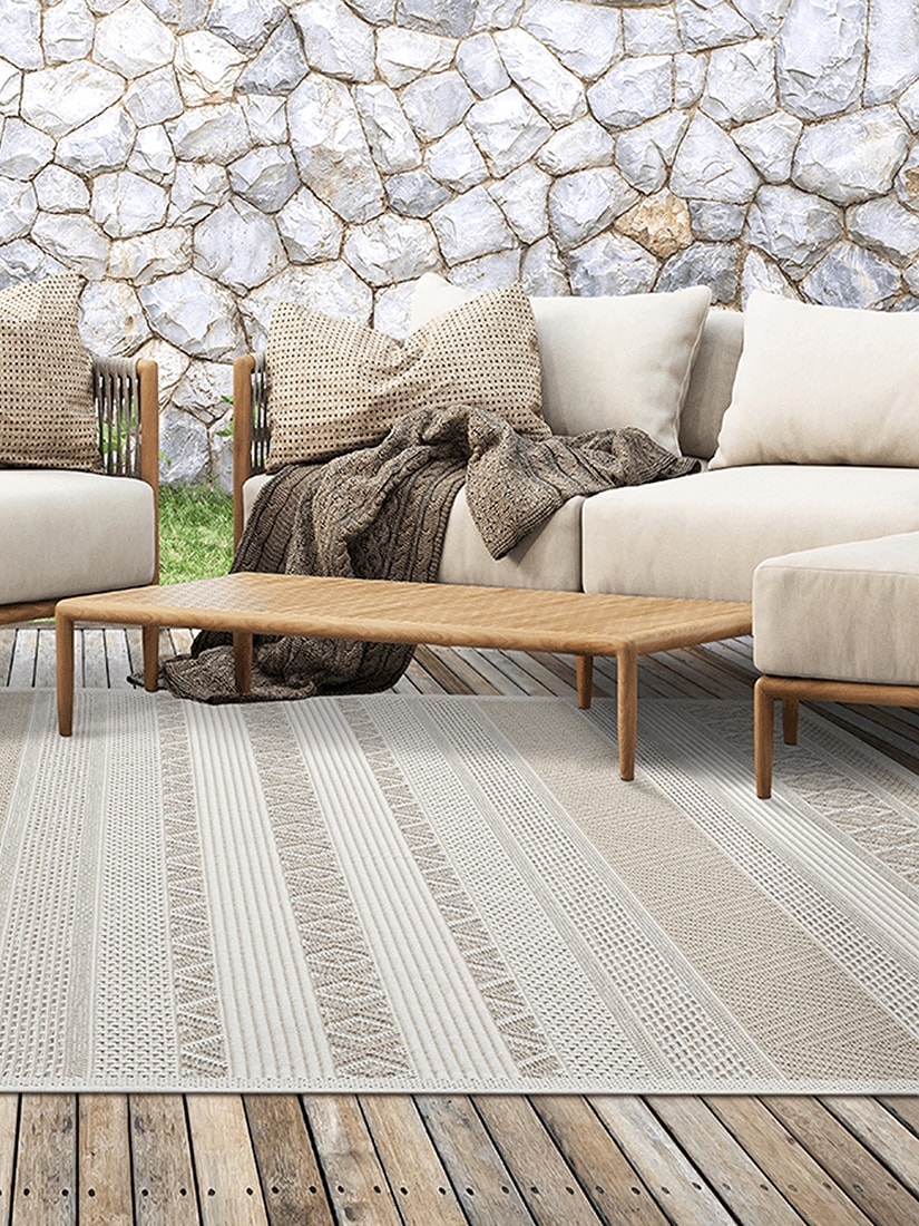 the carpet Tapis »Calgary« Rectangulaire 1 mm Höhe moderner robuster In und Outdoor Teppich