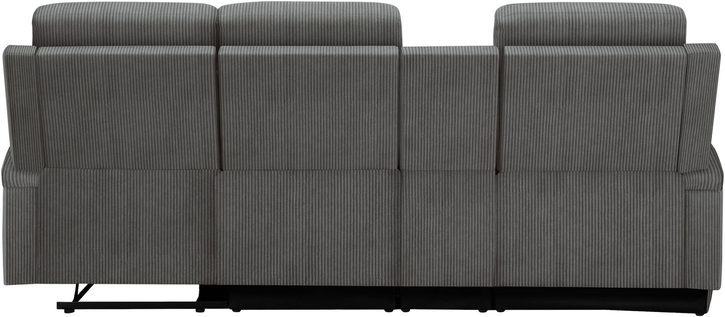 GOODproduct Canapé d'angle »NAPORI Multimediasofa, 3er Kinosessel XXL, L-Form, Cord« Kinosofa mit Relaxfunktion, Getränkehalter, Staufach und Staukasten