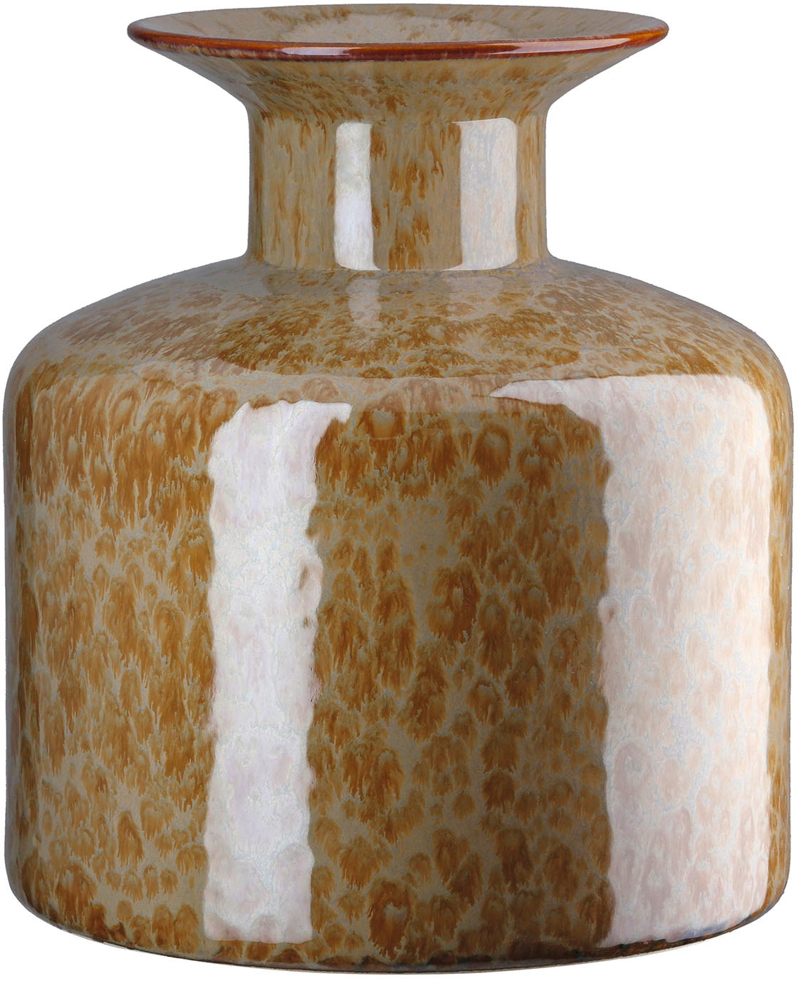 GILDE Tischvase »Deckelvase Mora braun H. 28,5 cm«