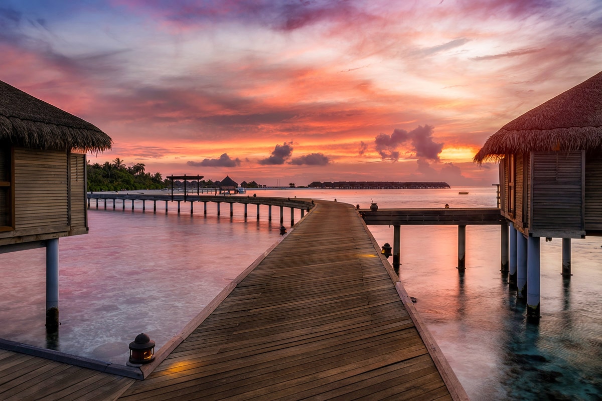 Papermoon Papier peint photo »Steg im Wasser«