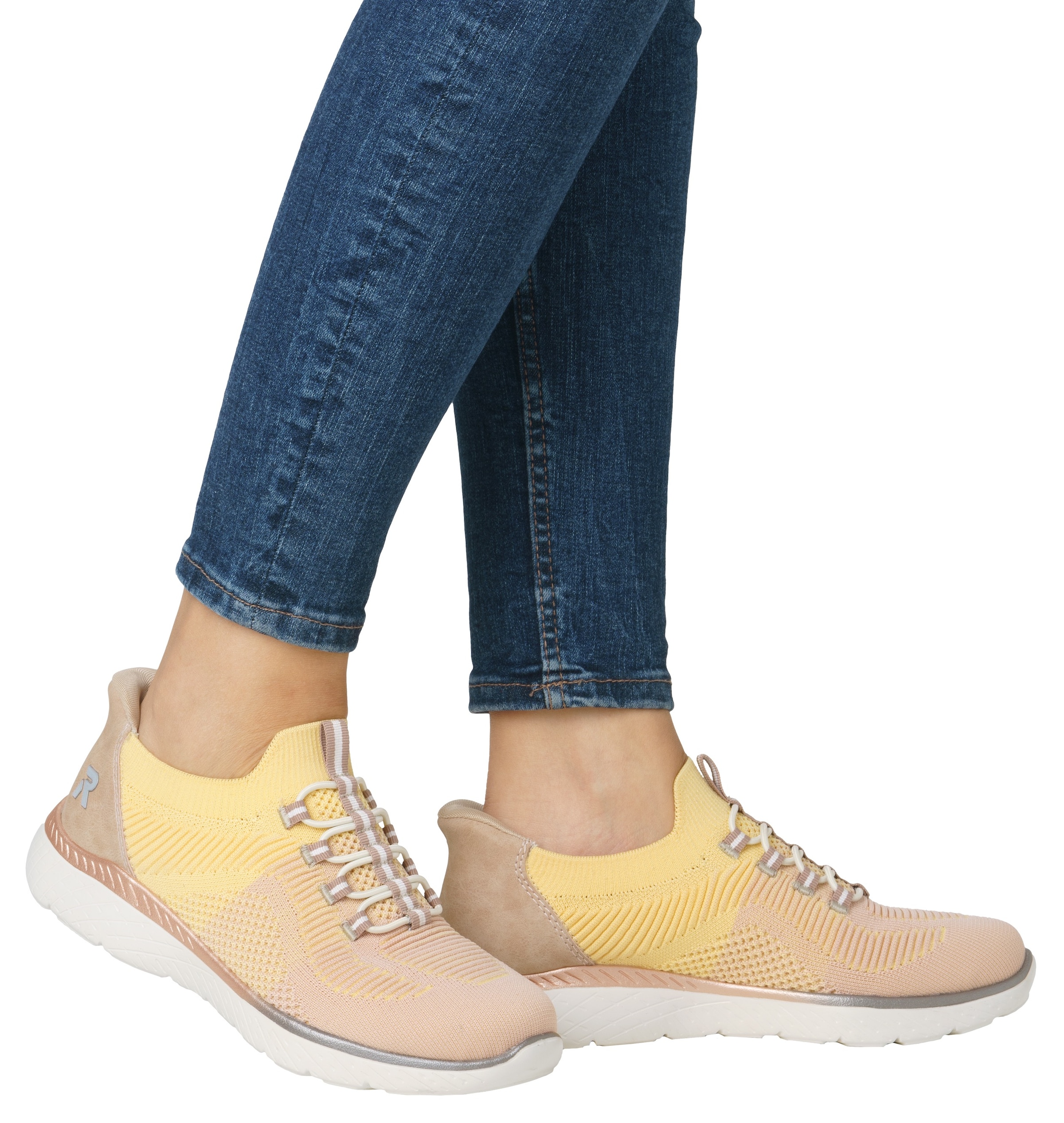 RIEKER Sport Baskets slip-on »Ready2GO«  , chaussure basse, chaussure de loisirs, mocassin avec semelle intérieure MemoSoft
