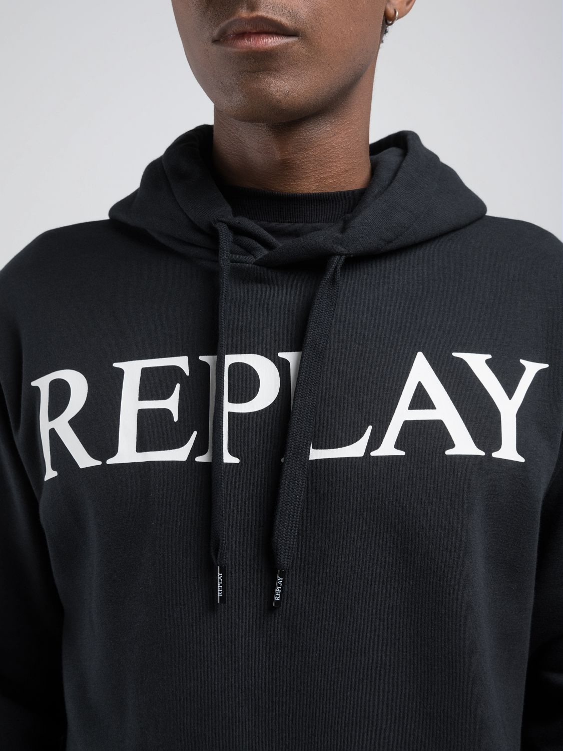 Replay Sweat à capuche , mit grossem Markenprint vorn
