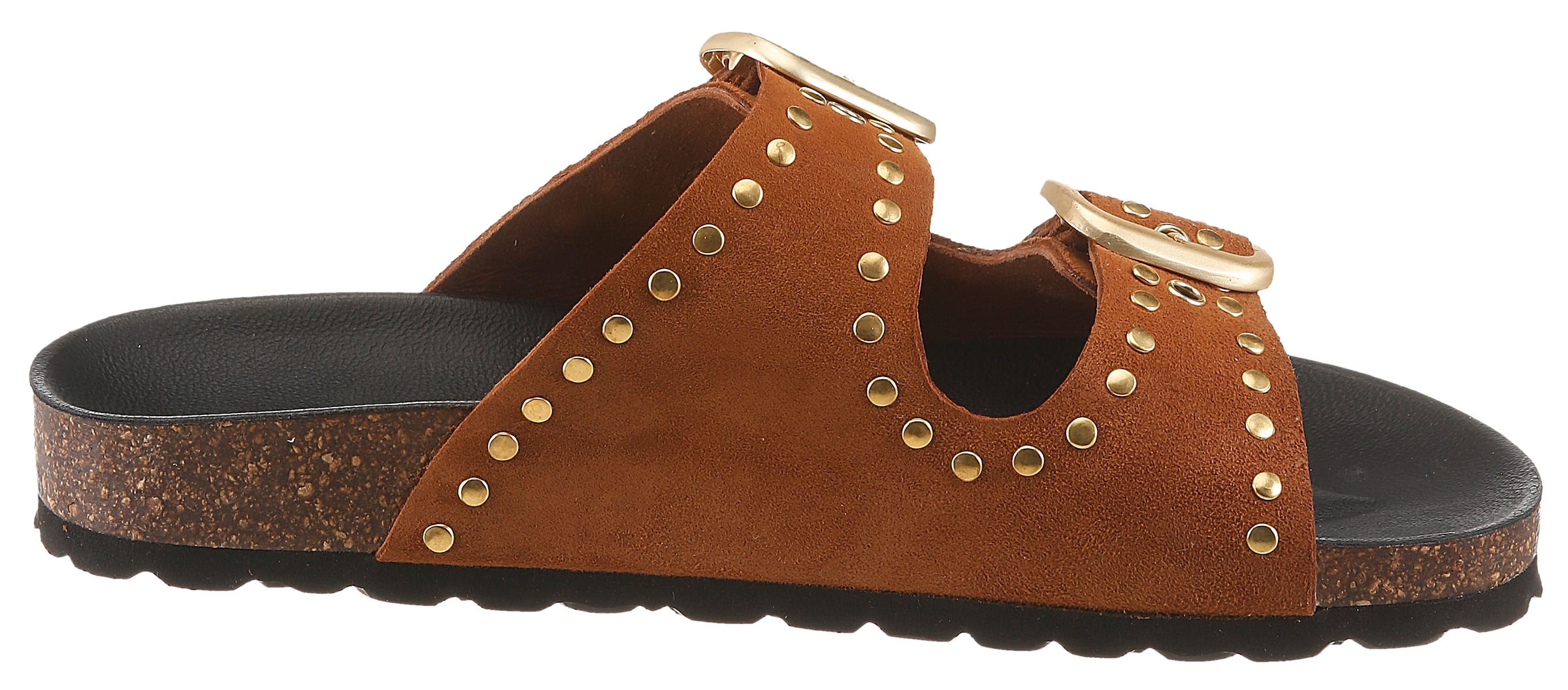 VERBENAS Pantolette  Chaussure d'été, chausson, chaussure de plage avec décoration cloutée