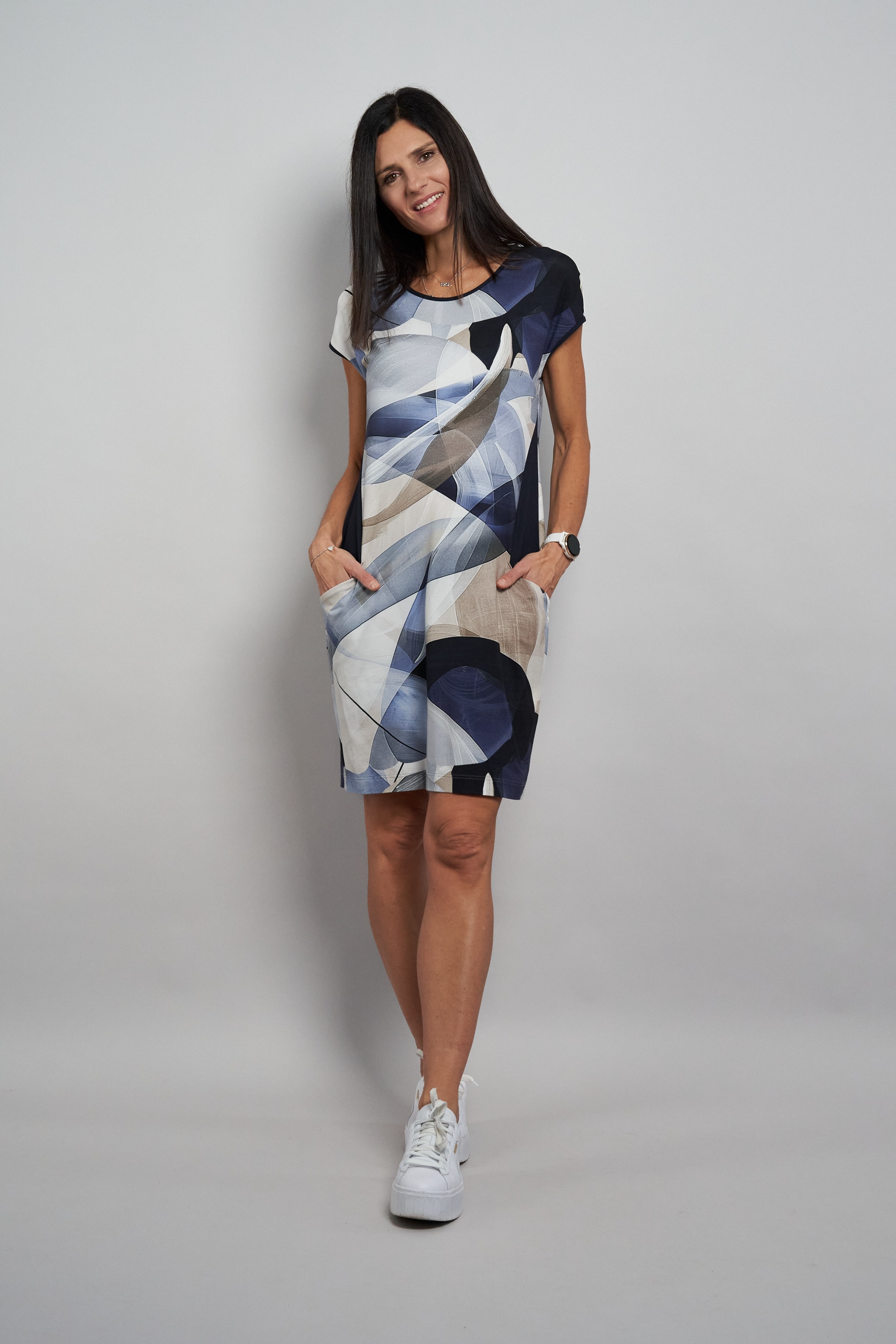 Seidel Moden Robe imprimée mit grafischem Muster - MADE IN GERMANY