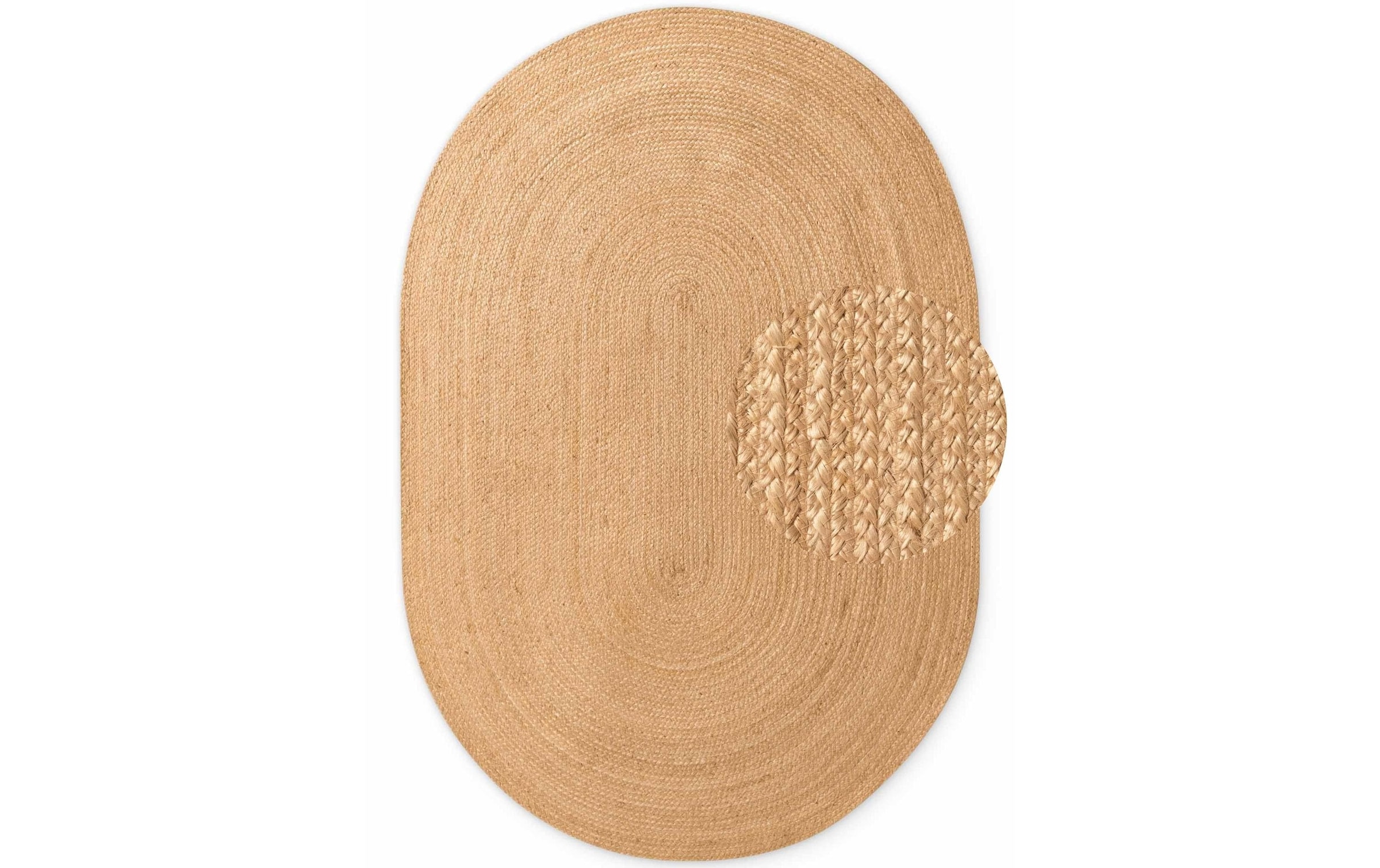 HANSE Home Teppich »Rangpur Juteteppich, in rund und oval« oval 10 mm Höhe handgewebt, 100% Jute , Natur, Wohnzimmer, Flur, Boho, Skandi