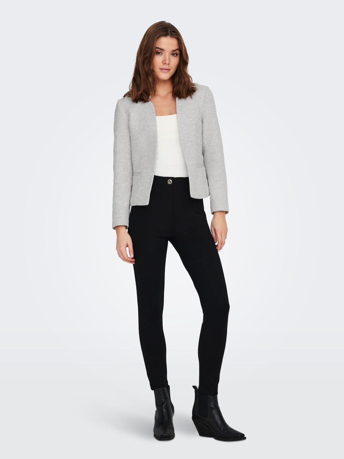 ONLY Blazer court »ONLADDY-LINEA L/S SHORT BLAZER CC TLR« mélange de matériaux, coupe régulière