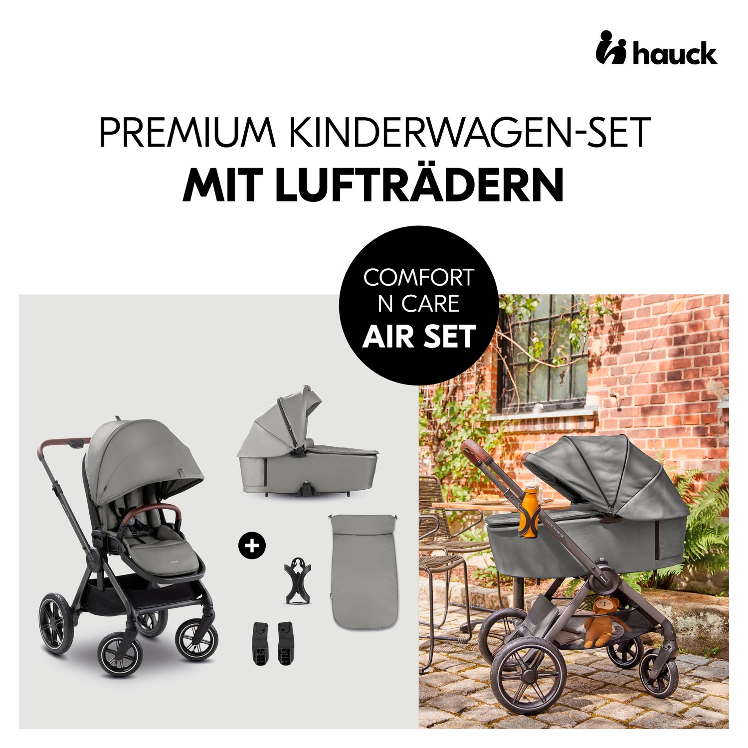 Hauck Kombi-Kinderwagen »Comfort N Care Air« 22 kg Belastbarkeit bis 22 kg
