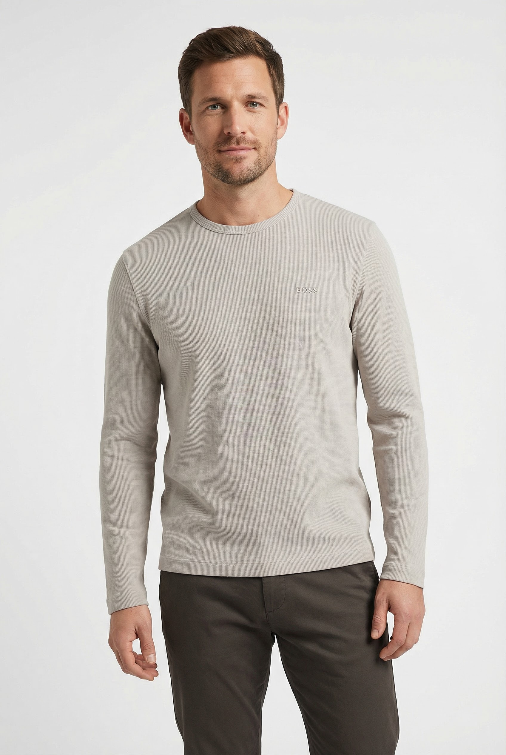 BOSS ORANGE T-shirt à manches longues »Tempesto« avec broderie BOSS