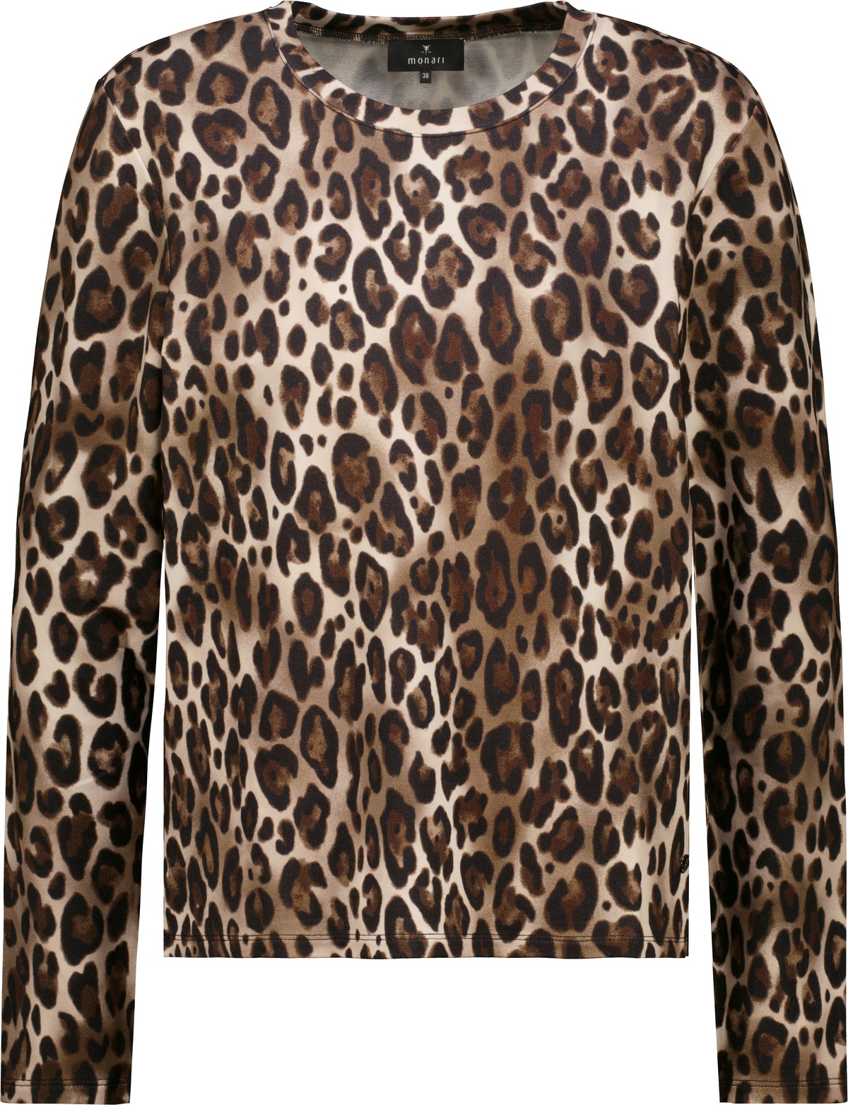 Monari T-shirt à manches longues »Shirt Leo allover« coupe régulière avec motif léopard