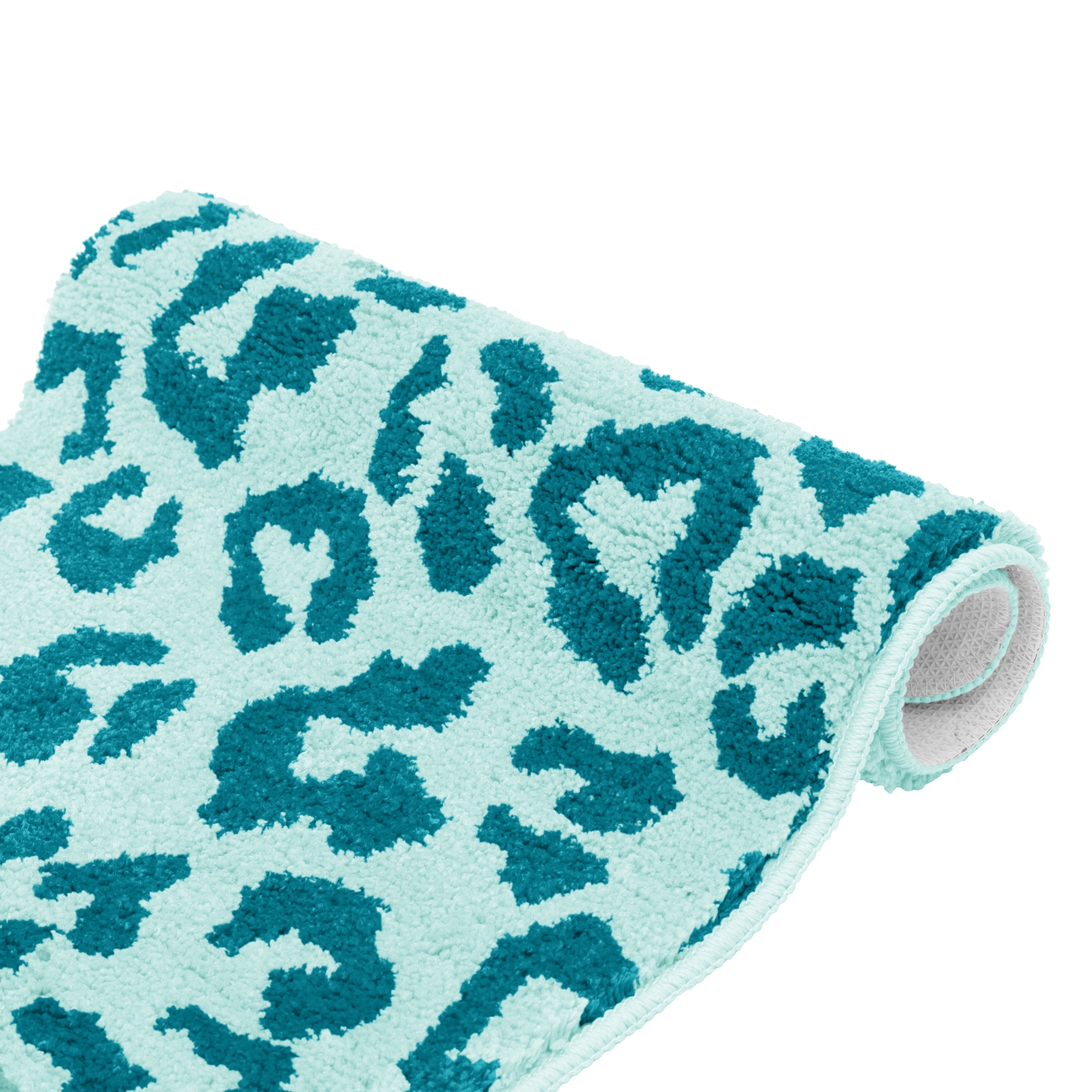 GOODproduct Badematte »Anna Leo, Badvorleger, Badezimmer Teppich, Duschvorleger« Höhe 15 mm rutschhemmend beschichtet fussbodenheizungsgeeignet | schnell trocknend mit Animal Print, modernes Muster, Leo, weich