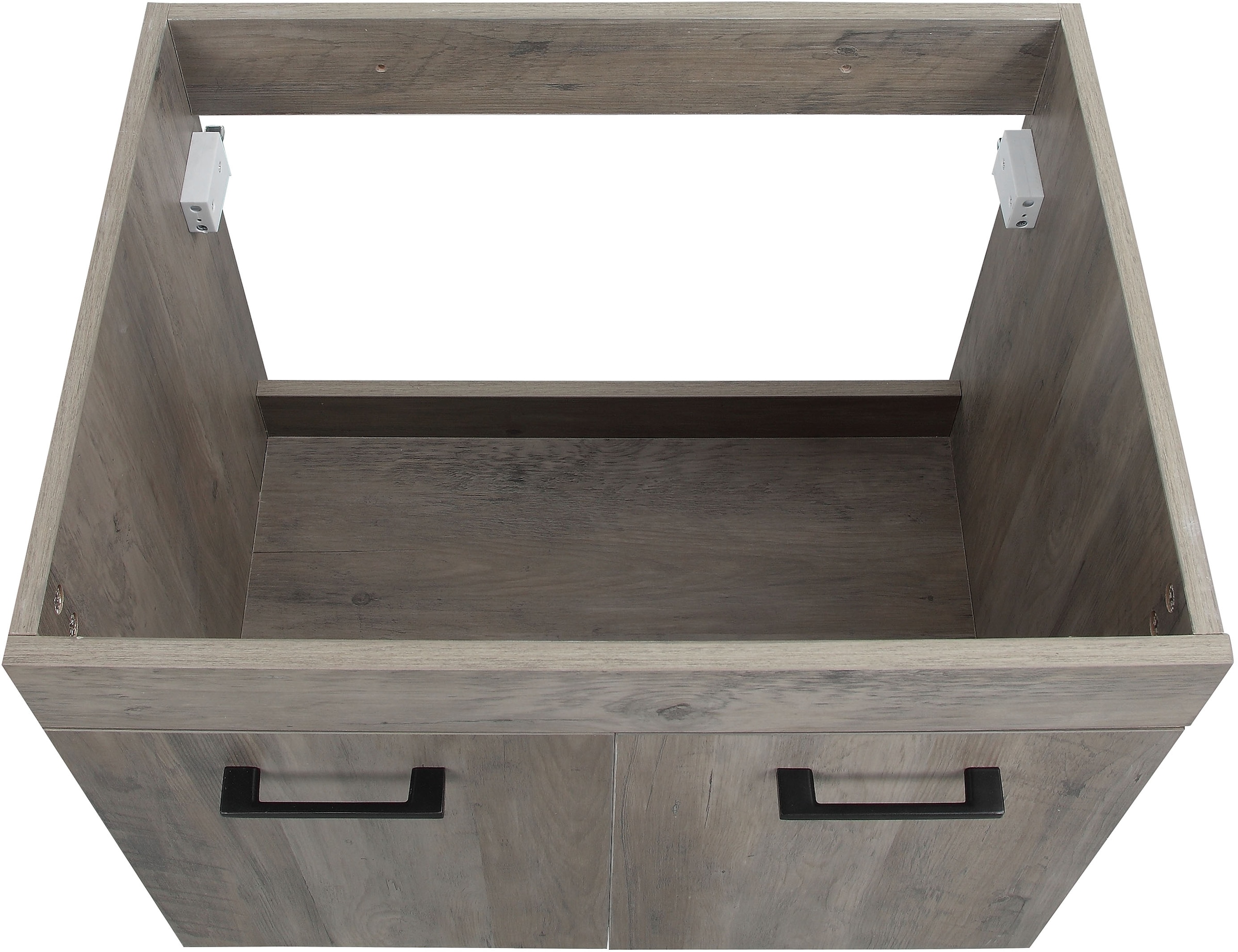 welltime Waschtisch »Florenz, Breite 60cm, 2 Tür, 2 Fächer, MDF-Front« Set, Waschtisch inklusive Waschbecken,  Waschplatz mit 2 Türen,in verschiedenen Farben erhältlich, Badmöbel