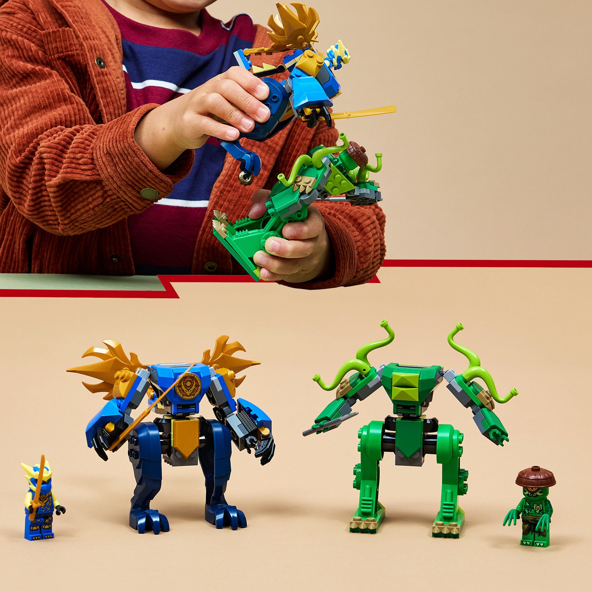 LEGO® Pions de construction »Duell mit Jays Drachen-Mech (71853), LEGO Ninjago«
