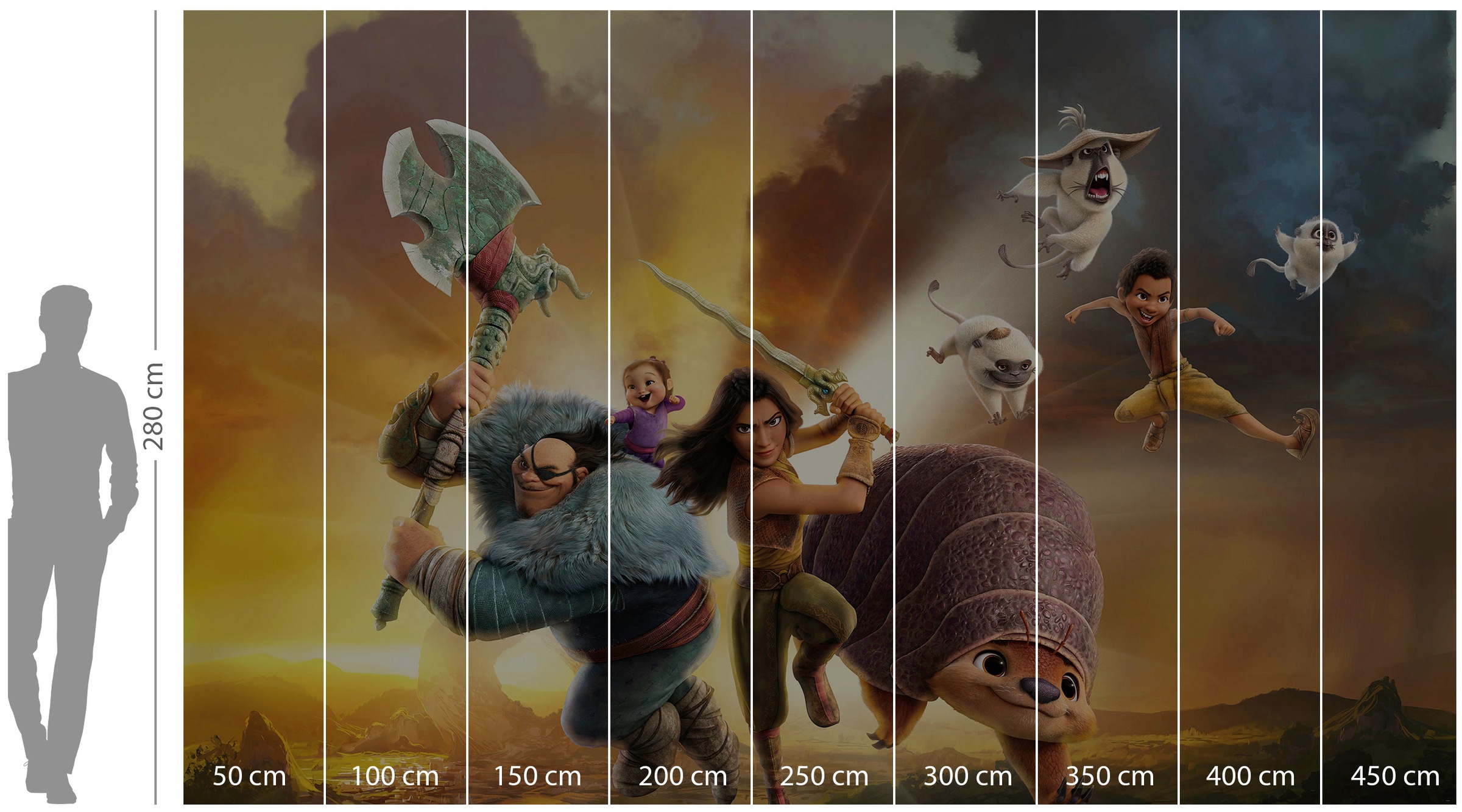 Komar Papier peint intissé »Digitaldruck Vlies -  Raya Mission - Grösse 400 x 250 cm« imprimé Kinderzimmer