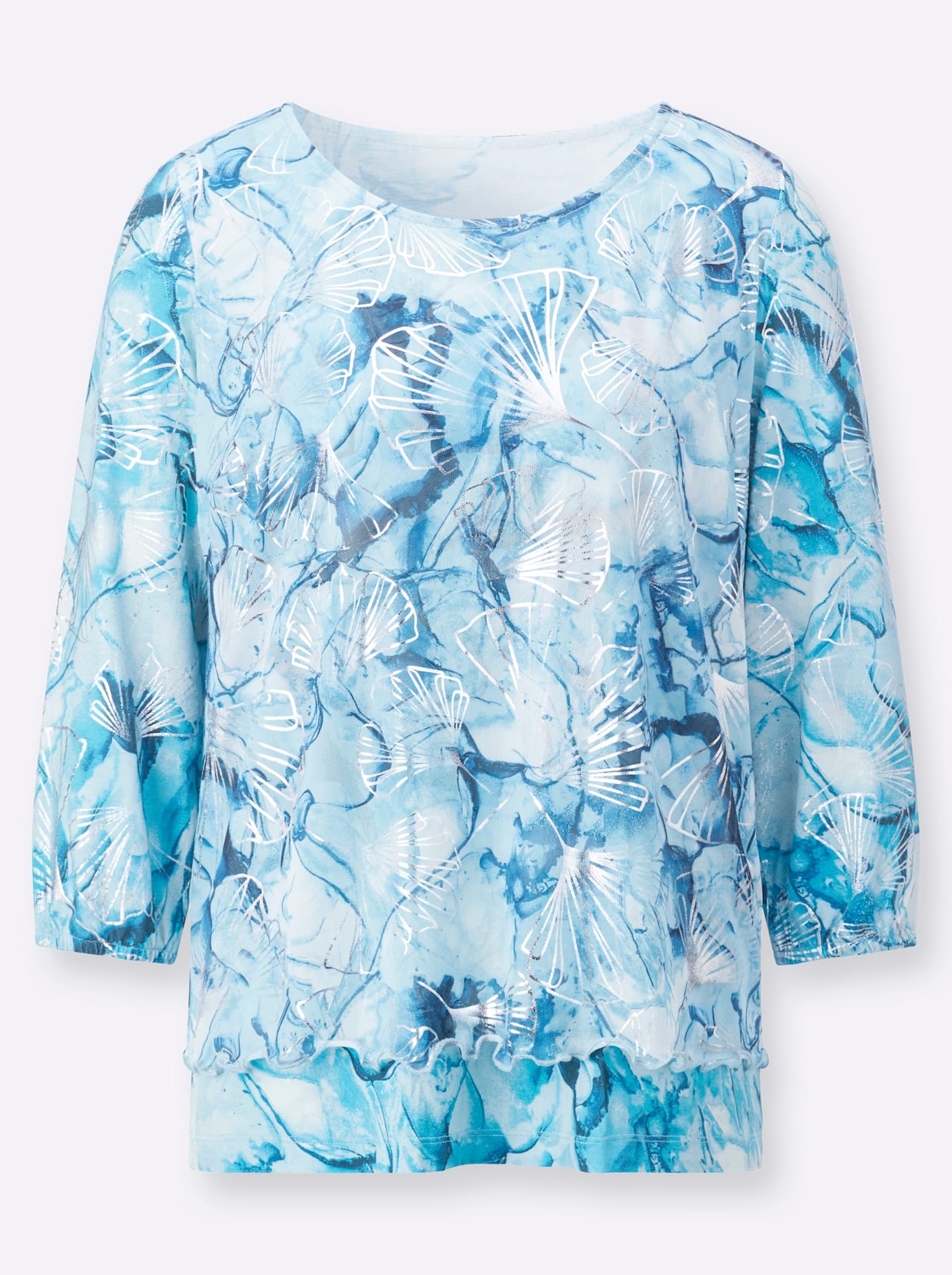 creation L T-shirt 2 en 1 »Mesh-Shirt« 1 pièces