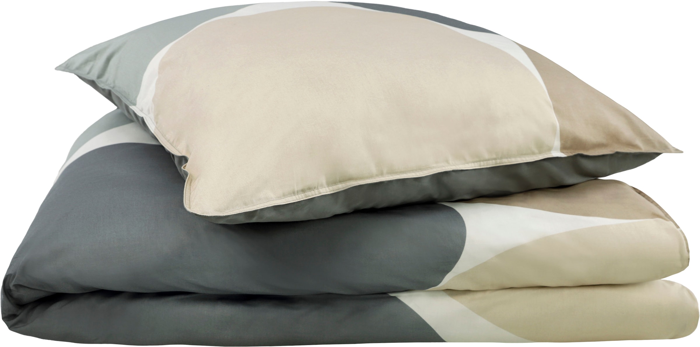 SCHÖNER WOHNEN-Kollektion Wendebettwäsche »Pebble« 2 Stk. tlg. aus reiner Baumwolle und kleinem Stehsaum