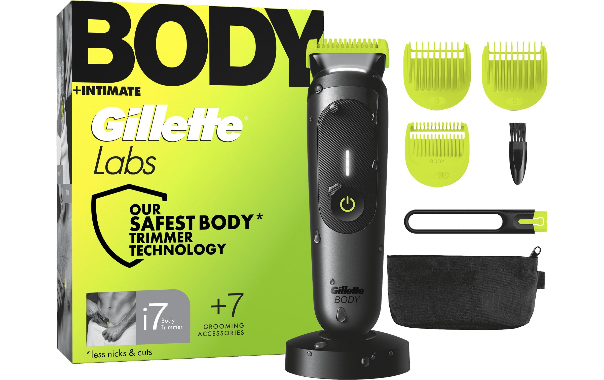 Gillette Körperrasierer »+ Intimhaartrimmer für Männer i7«