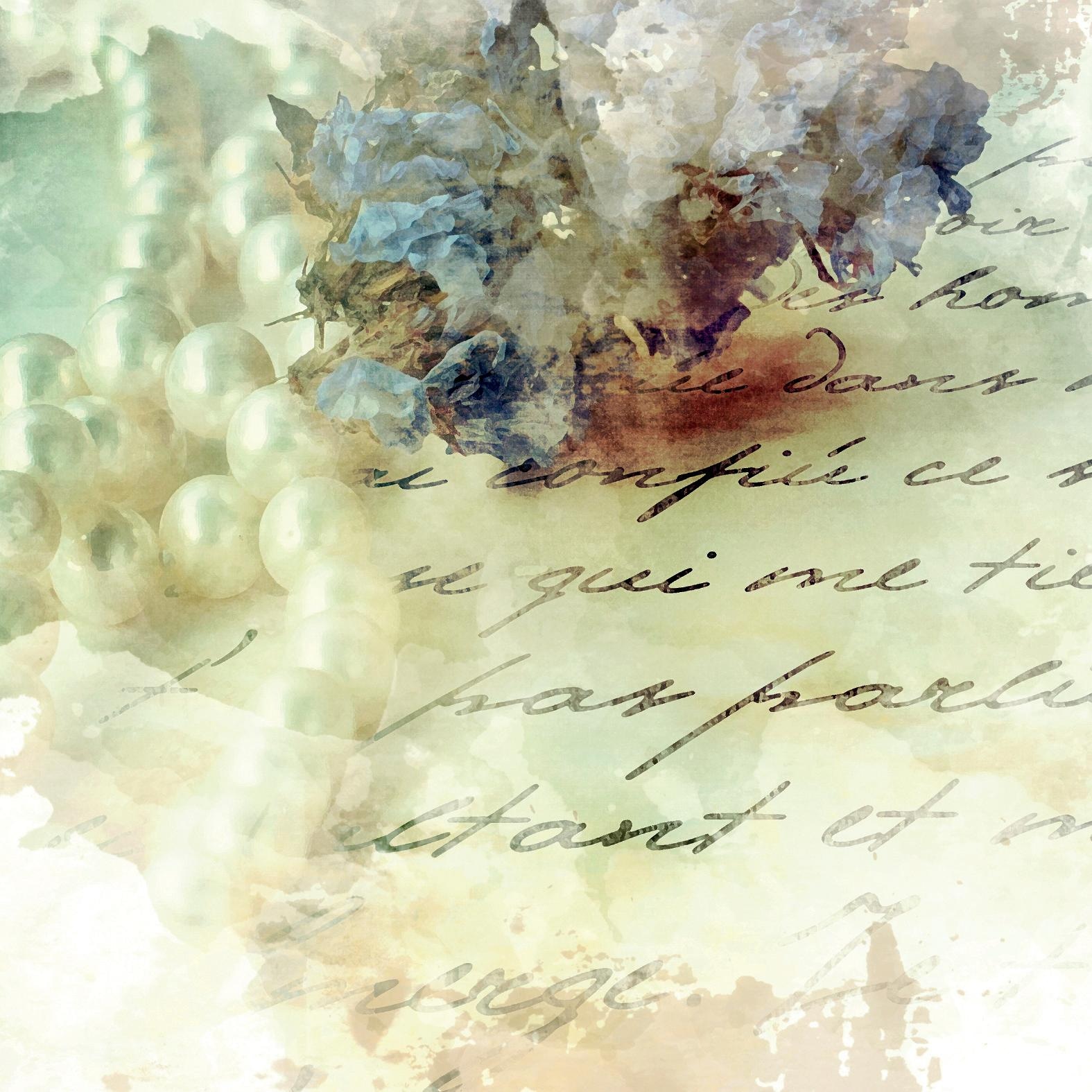 queence Coussin décoratif »»Handschrift«« Kissenhülle ohne Füllung, 1 Stück